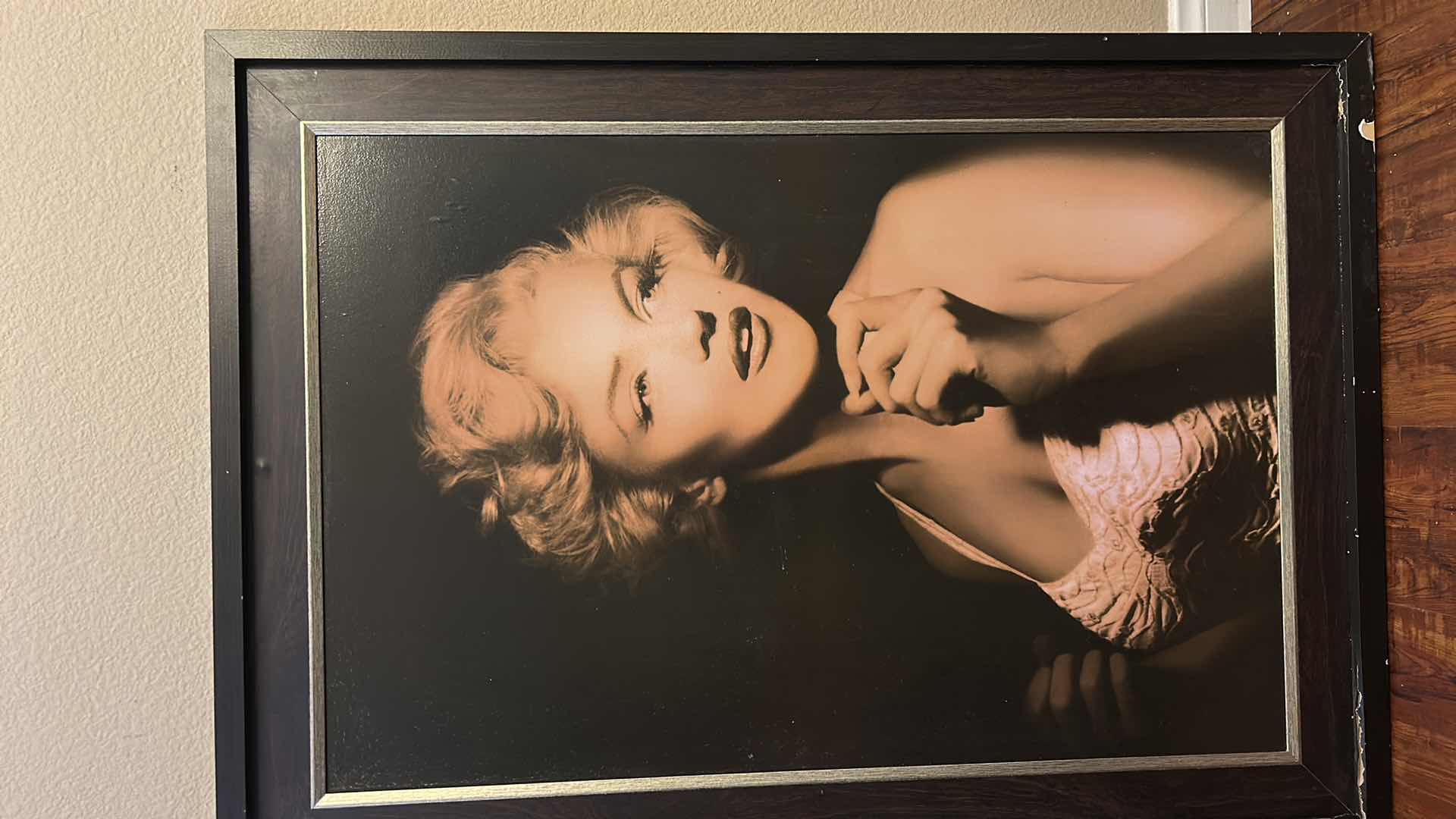 Photo 1 of LARGE FRAMED PRINT FEATURING A PORTRAIT OF MARILYN MONROE, ARTWORK 30 1/2“ x H42 1/2“