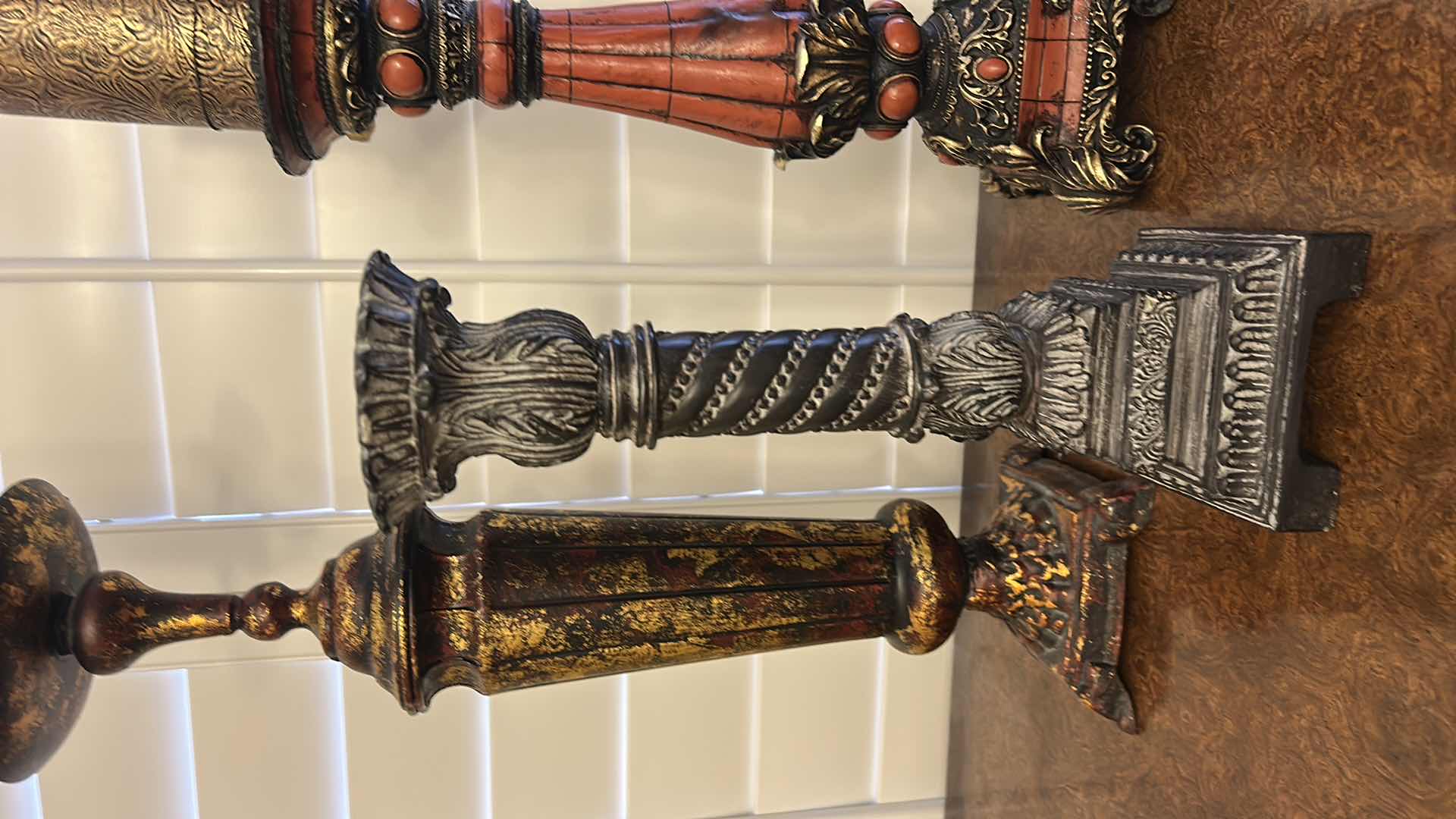 Photo 1 of 4 CANDLE HOLDERS (TALLEST H21”)
