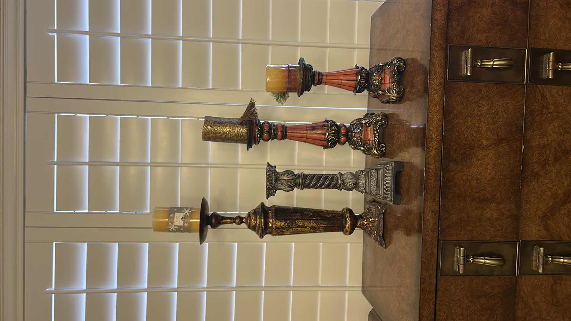Photo 1 of 4 CANDLE HOLDERS (TALLEST H21”)