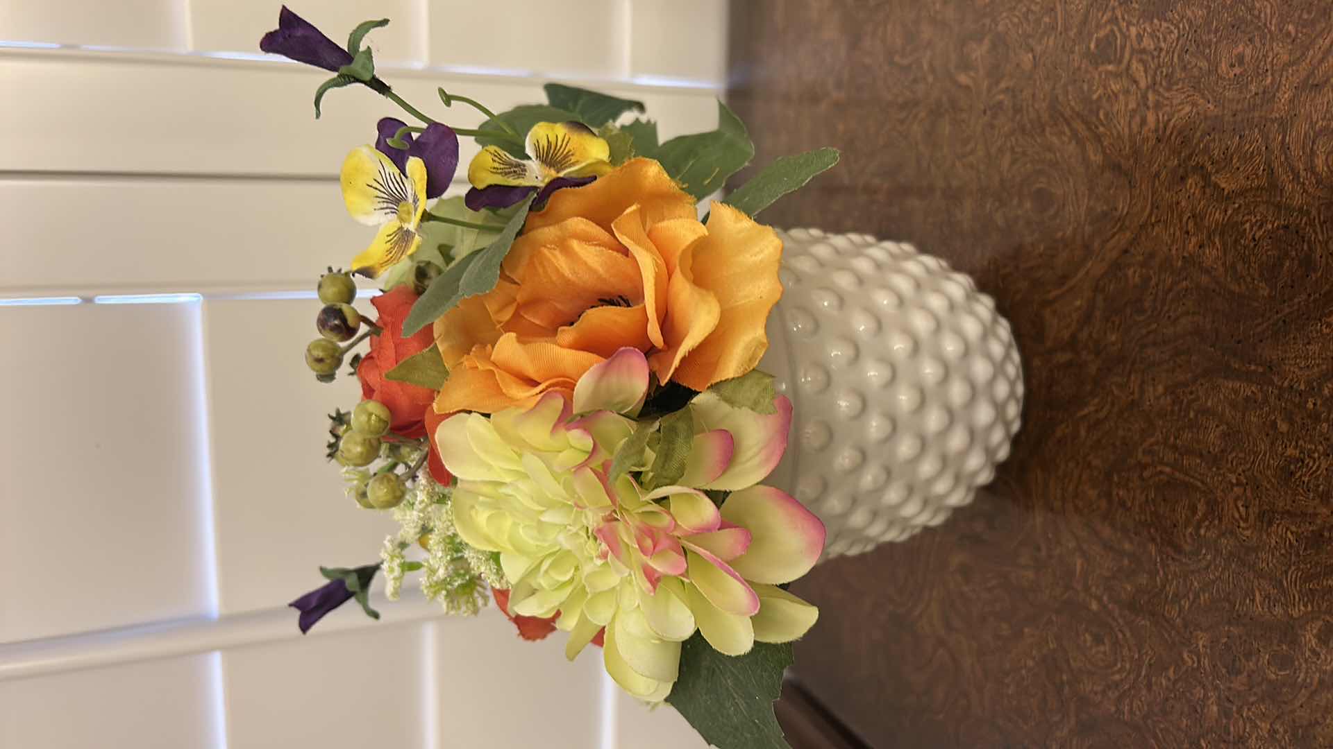 Photo 1 of 3 PC HOME DECOR, LENOX PORCELAIN VASE H12”, GLASS VASE AND FLORAL