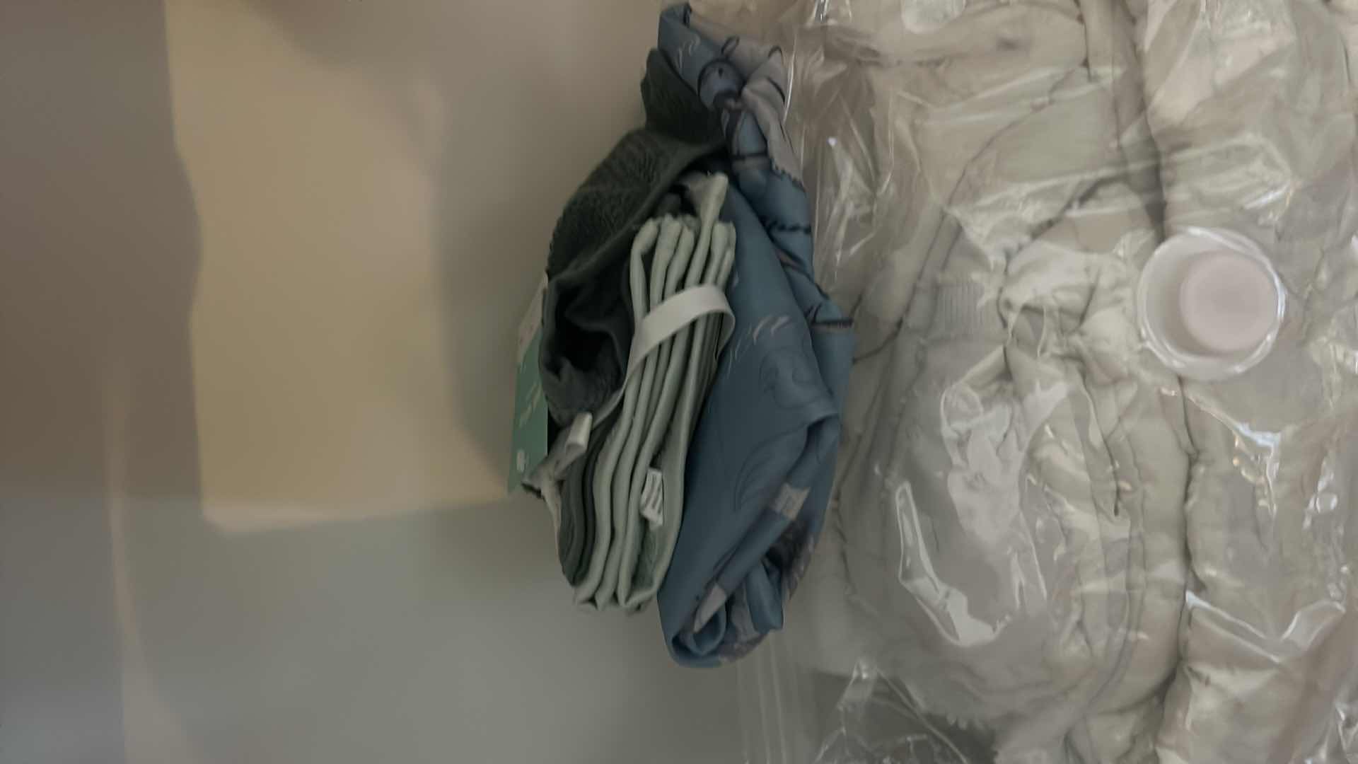 Photo 1 of CONTENTS OF CLOSET - BEDSPREAD, BLANKETS AND MORE