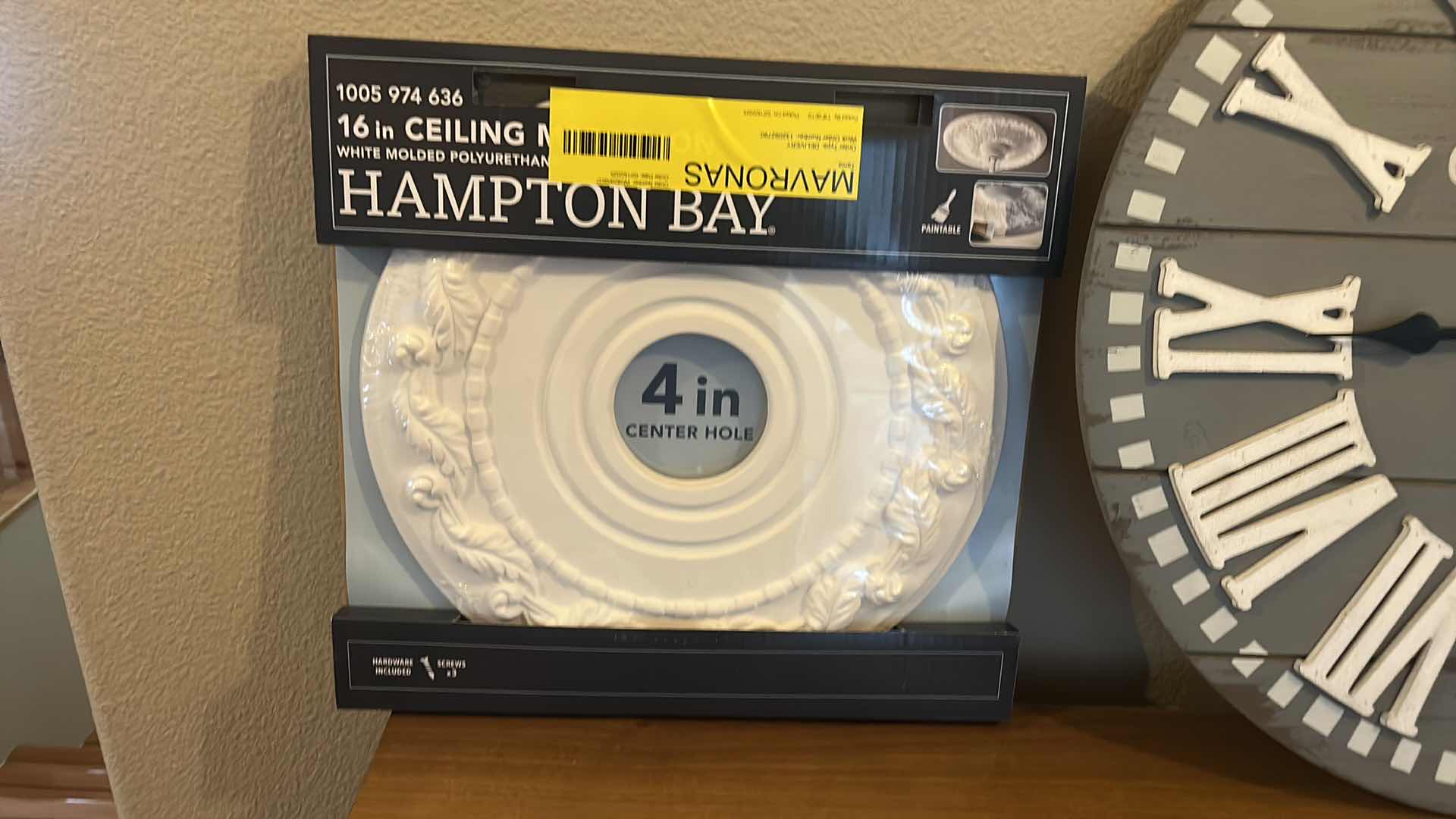 Photo 1 of WALL CLOCK H24”& CEILING MEDALLION