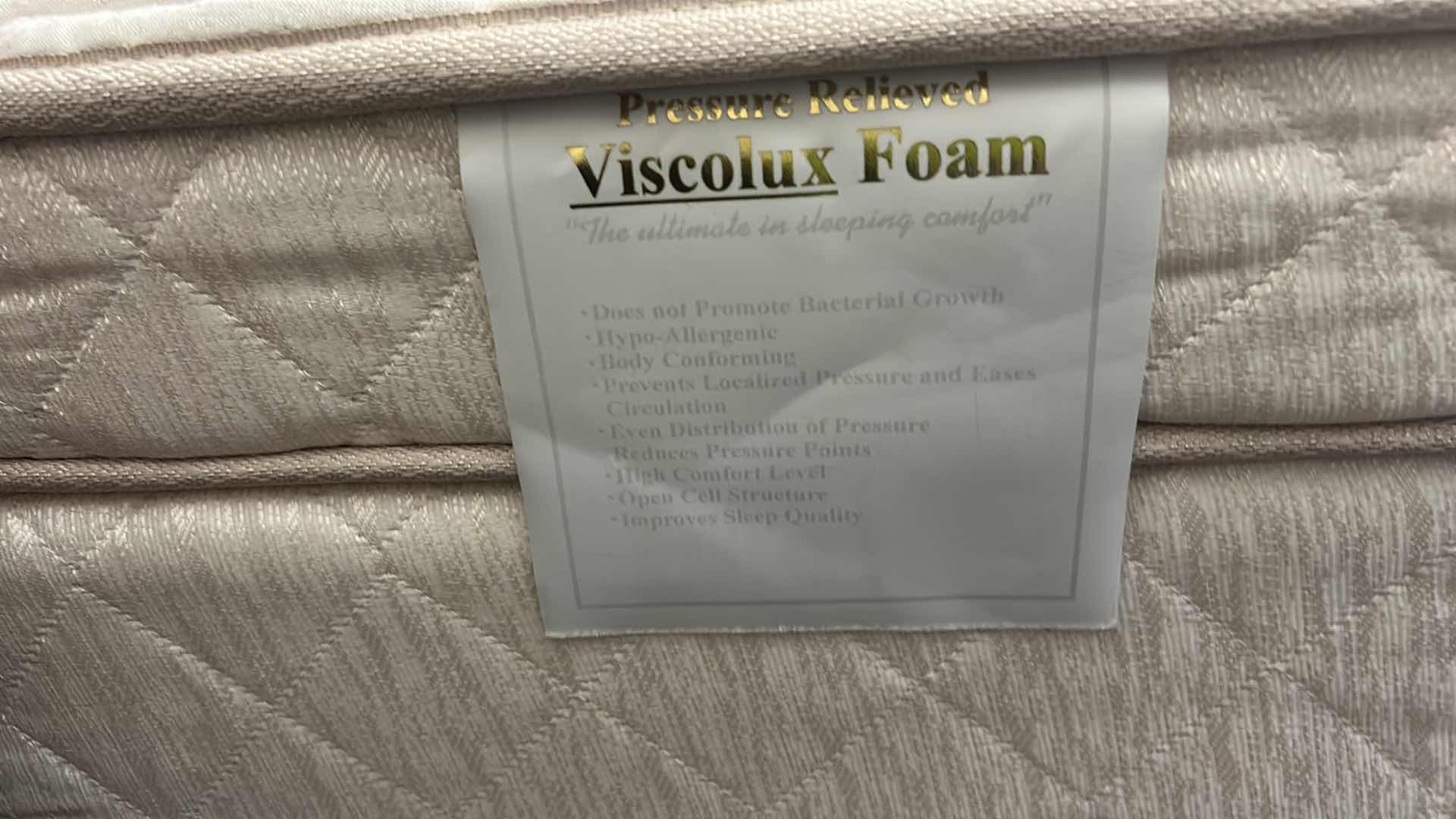 Photo 1 of KING MATTRESS WITH BAMBOO TOP 75” x 80”