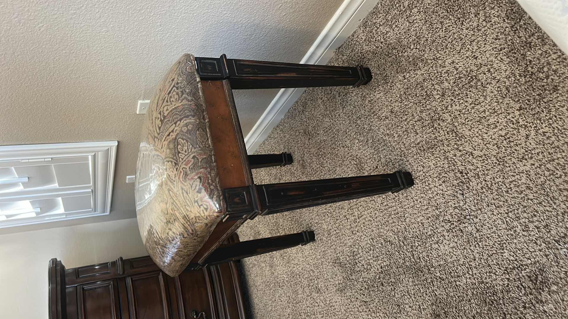 Photo 1 of UPHOLSTERED WOOD BENCH 21” x 13” x H19”