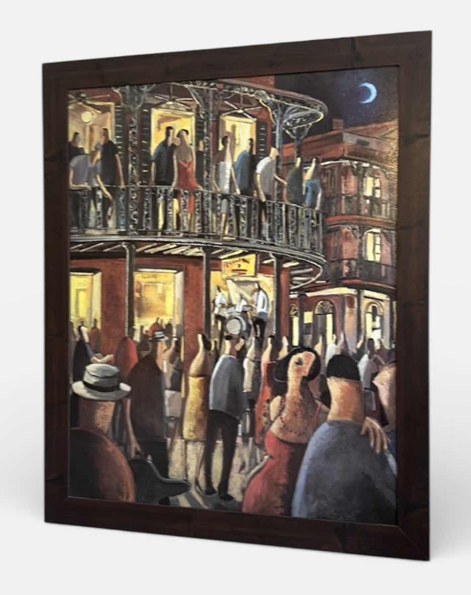 Photo 1 of WOOD FRAMED PRINT TITLED “NEW ORLEANS - DO IT” BY ARTIST DIDIER LOURENCO. ARTWORK 37“ x H45”