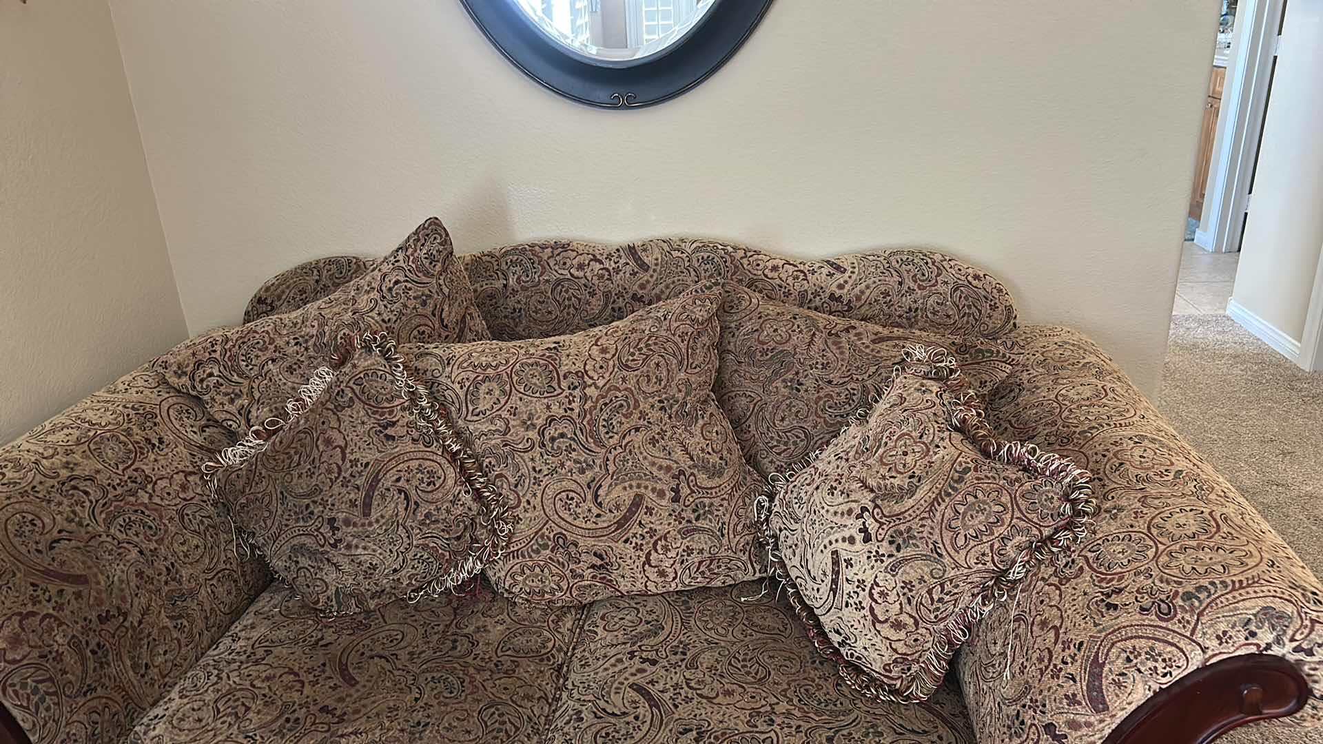 Photo 1 of 6’ KENSINGTON LOVESEAT BRECKENRIDGE CHAMOIS