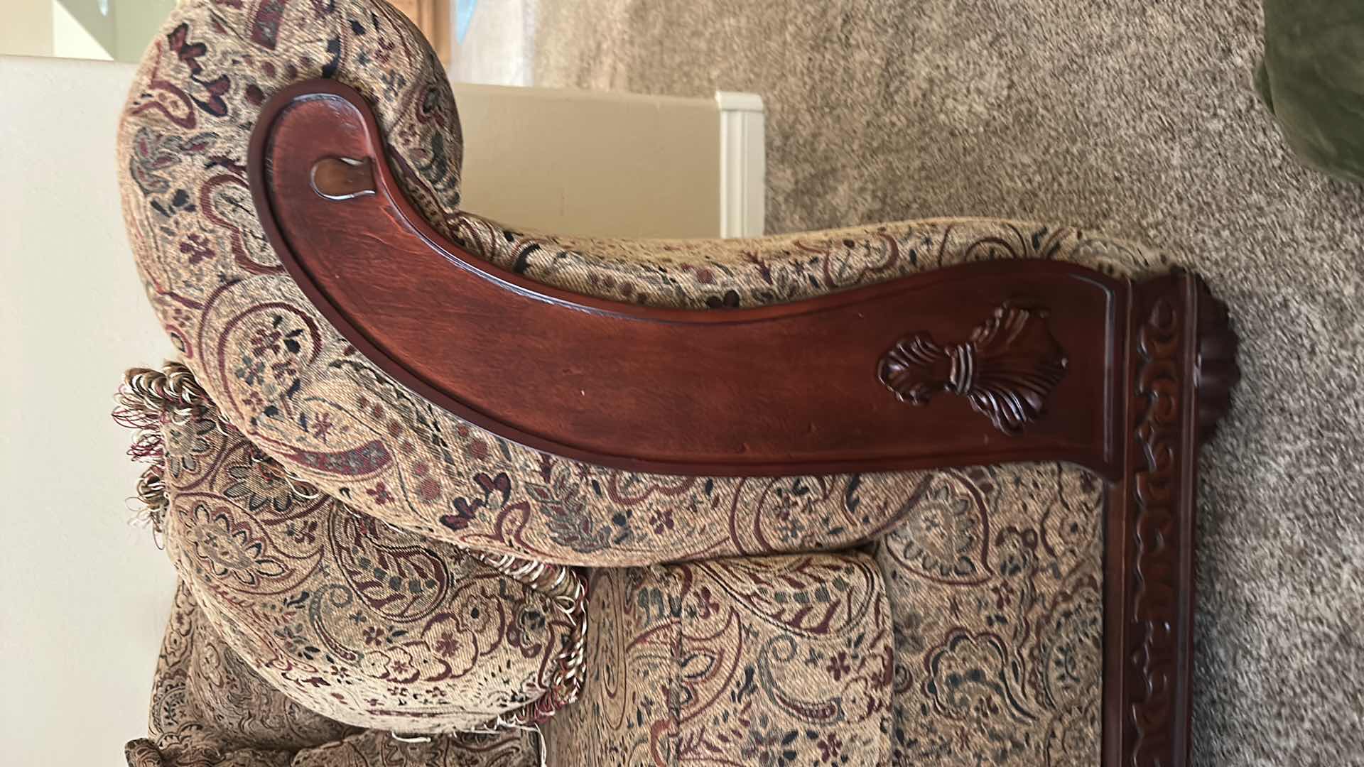 Photo 1 of 6’ KENSINGTON LOVESEAT BRECKENRIDGE CHAMOIS