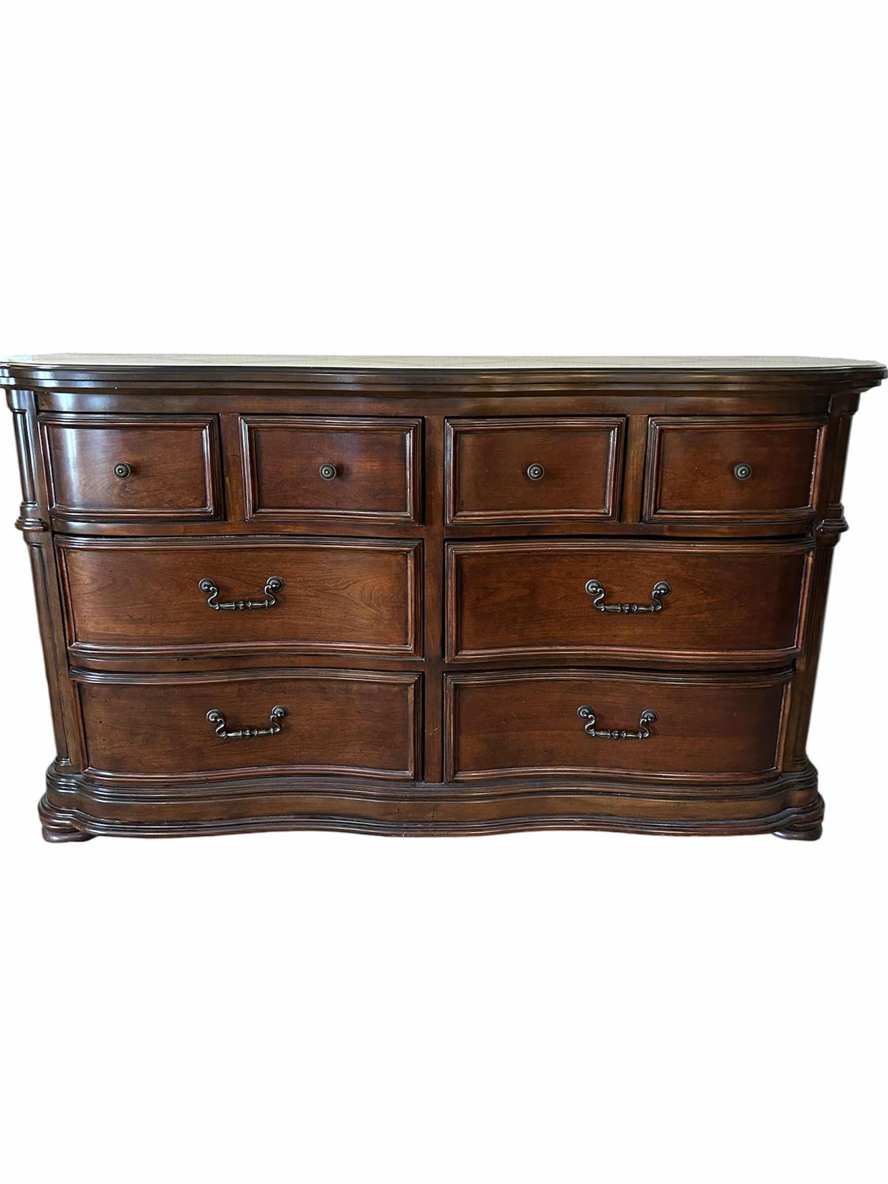 Photo 1 of SIGNATURE DESIGN BY ASHLEY LAVINTON DRESSER IN CHERRY FINISH CEDAR LINED 87"X 18" H 39"