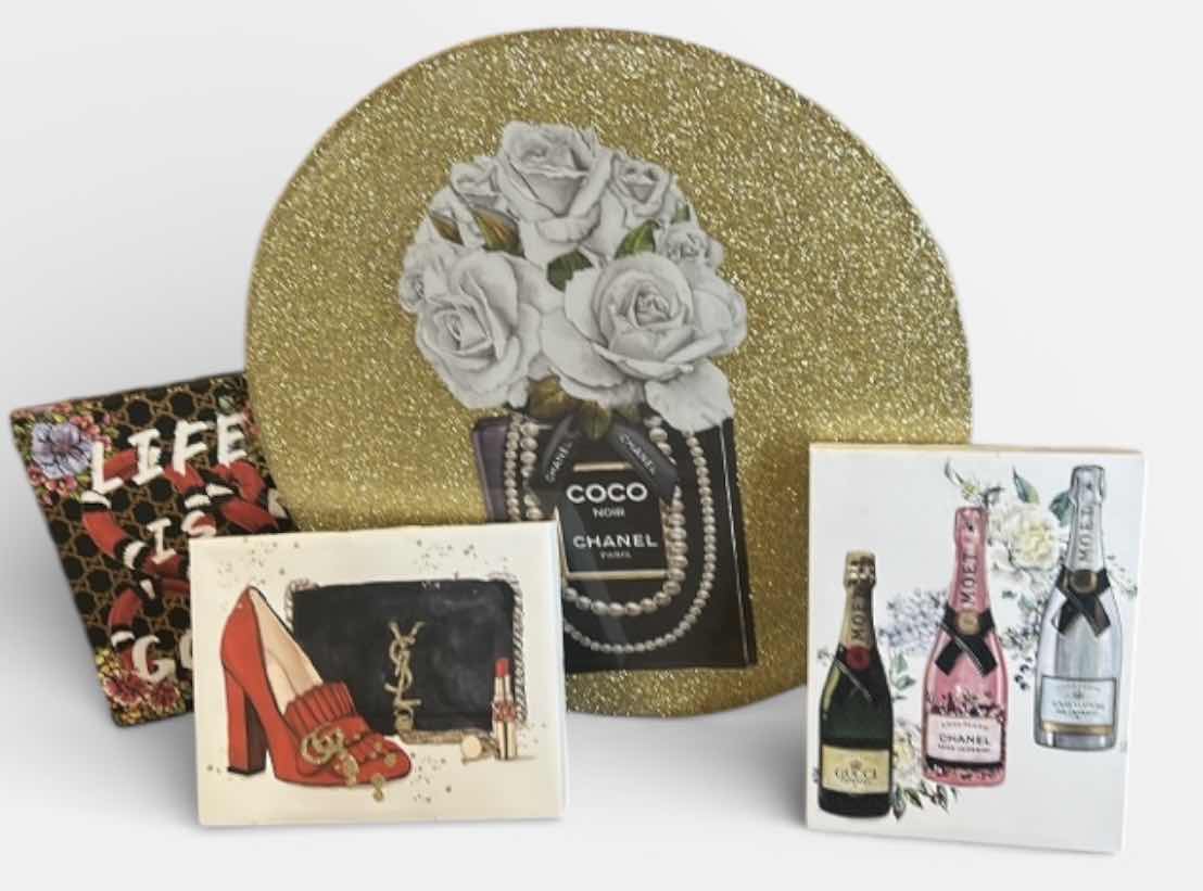 Photo 1 of 4 PC WALL DECOR DESIGNER ARTWORK (LARGEST 27”)