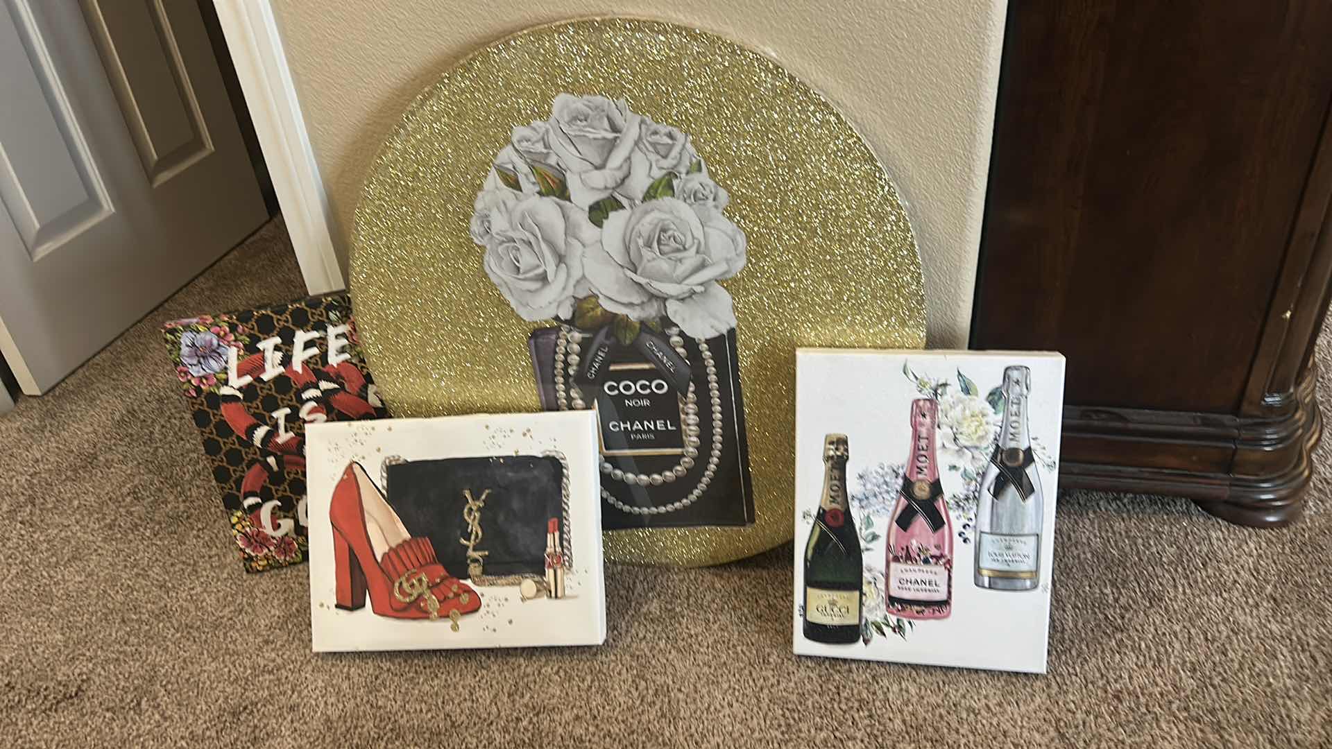 Photo 1 of 4 PC WALL DECOR DESIGNER ARTWORK (LARGEST 27”)