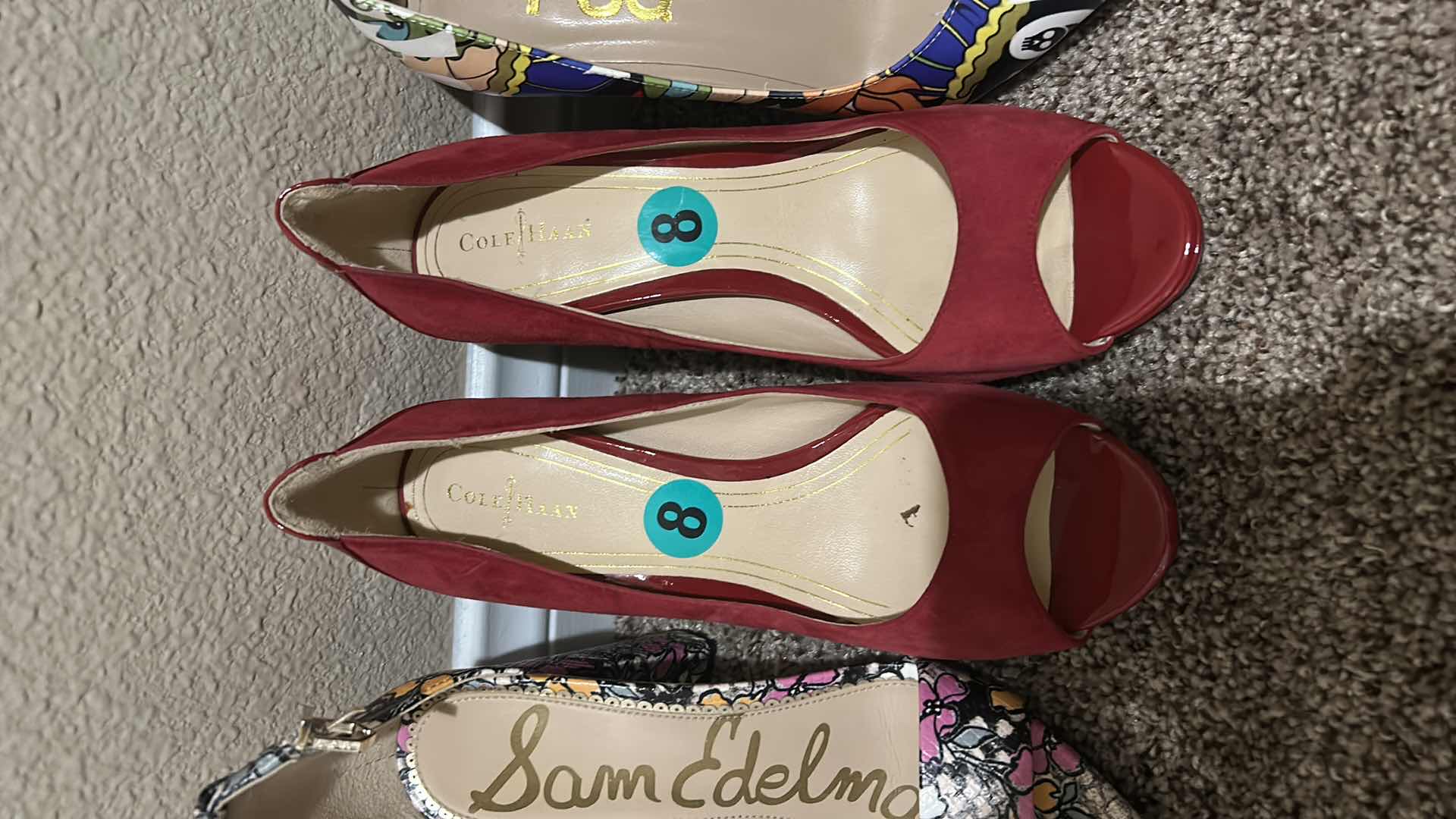 Photo 1 of 7 PAIRS WOMENS HIGH HEEL SHOES SIZE 8 & 8.5