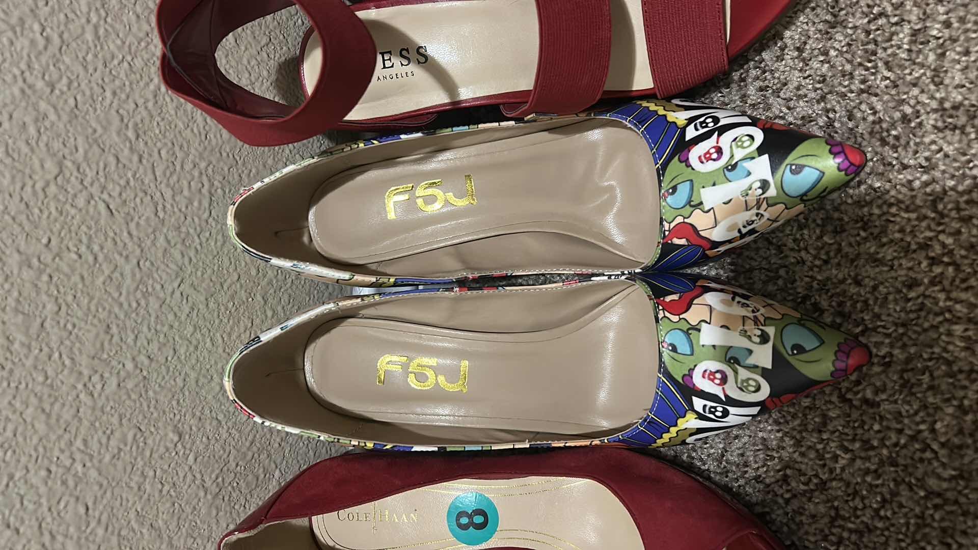 Photo 1 of 7 PAIRS WOMENS HIGH HEEL SHOES SIZE 8 & 8.5