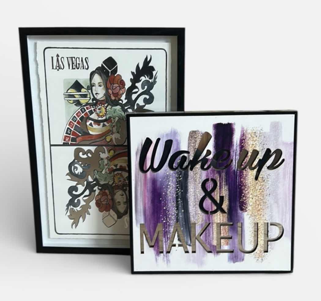 Photo 1 of 2 PC ARTWORK (LARGEST 12” x H18”)