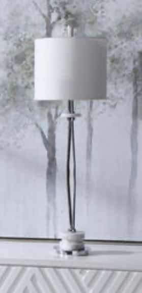 Photo 1 of UTTERMOST MAGNUS 36 INCH 150 WATT CHROME BUFFET LAMP