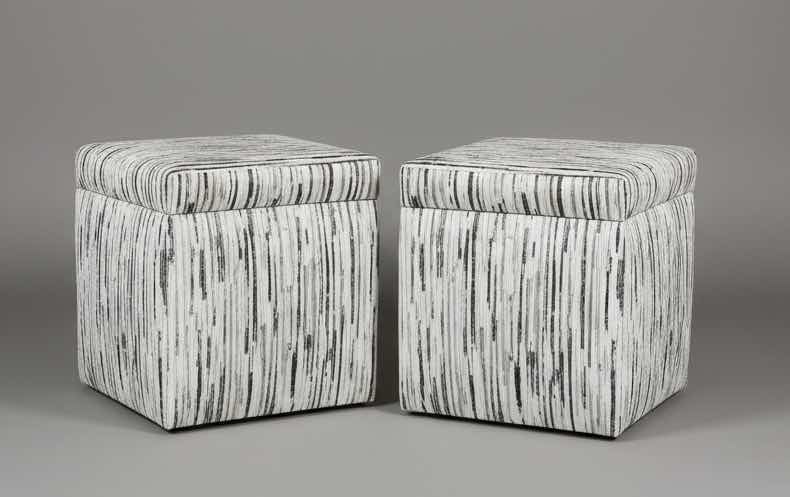 Photo 1 of 2 CUSTOM DESIGNED UPHOLSTERED STORAGE CUBES /SEATING 16.5” x 16.5” x H19”