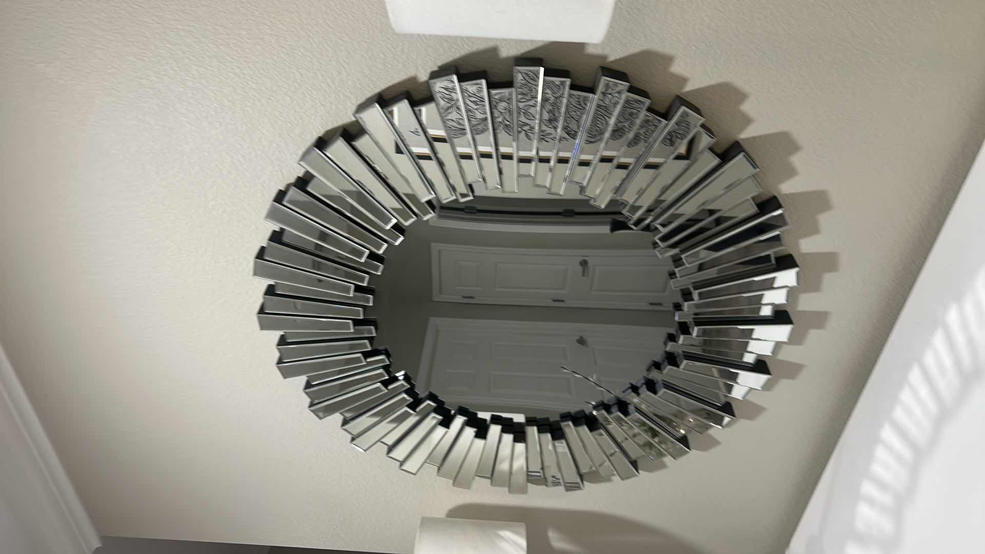 Photo 1 of CONTEMPORARY FRAMELESS RECTANGLE CLEAR SUNBURST MIRROR 39.5 IN. W X 39.5 IN. H