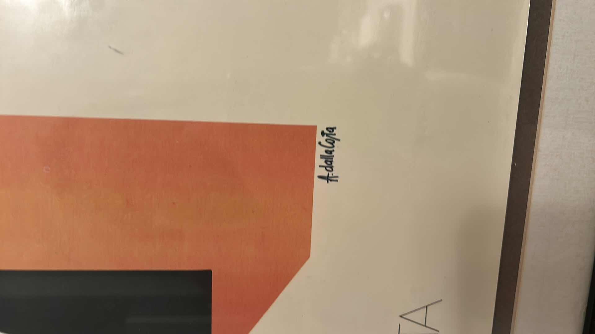 Photo 1 of BLACK METAL FRAMED, SIGNED, SERIGRAPH OR LITHOGRAPH PRINT BY ITALIAN ARTIST AMLETO DALLA COSTA.
• ARTIST: AMLETO DALLA COSTA (ITALIAN, B. 1929).
• SUBJECT: PROLIFIC REPRESENTATION OF A STYLIZED FEMALE FORM.
• PERIOD: COMMONLY PRODUCED IN THE 1970S AND 19