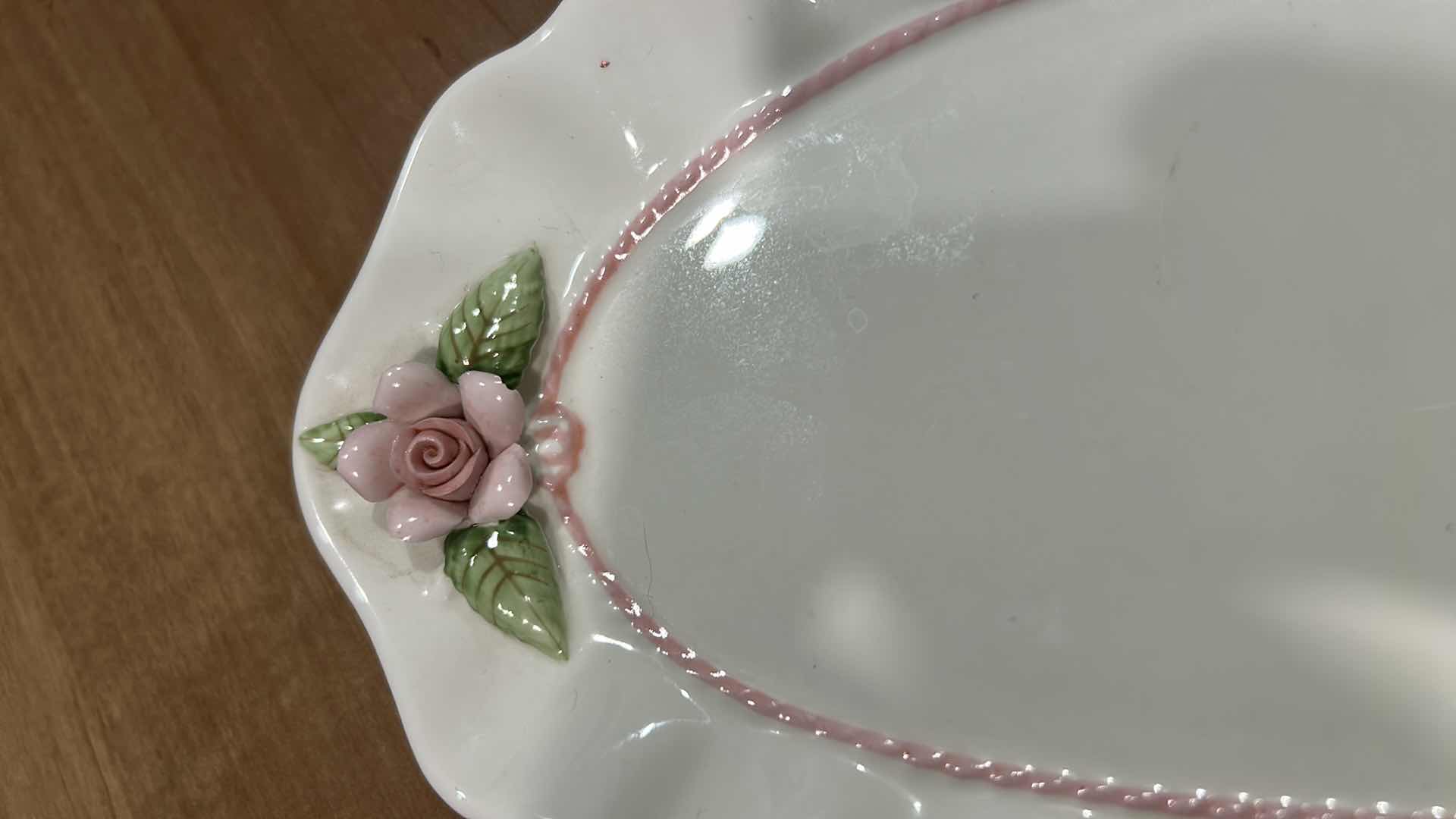 Photo 1 of 3 PC VINTAGE VICTORIAN HANKOOK FINE BONE CHINA, PLATE 9.5”