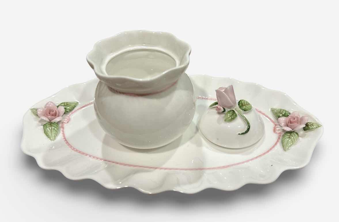 Photo 1 of 3 PC VINTAGE VICTORIAN HANKOOK FINE BONE CHINA, PLATE 9.5”