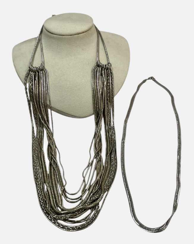 Photo 1 of 2 SILVER TONE NECKLACES