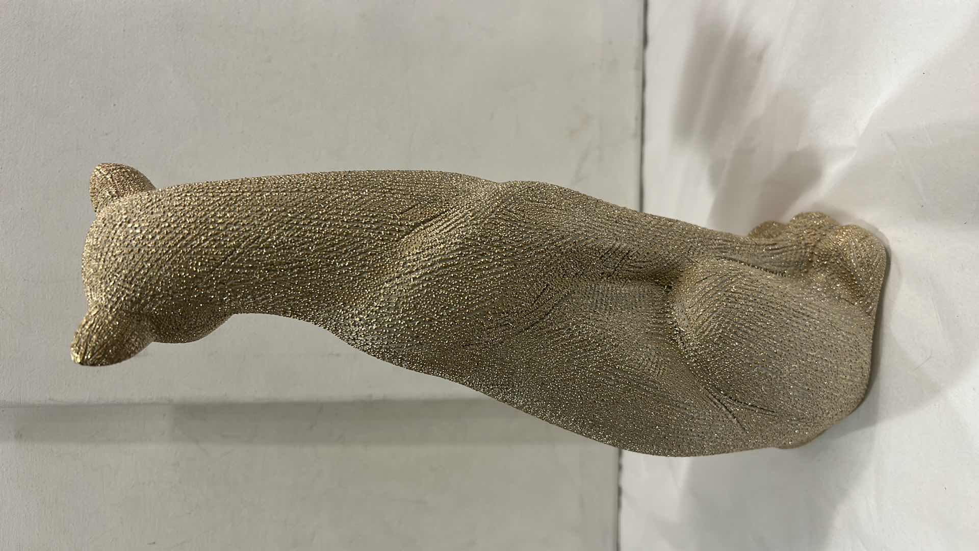 Photo 1 of CERAMIC LEOPARD FIGURINE GOLD H12”