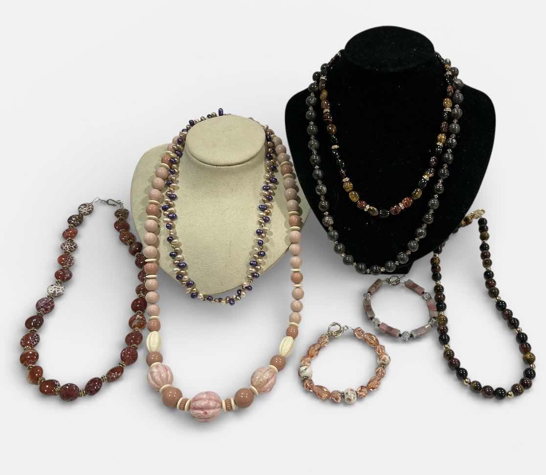 Photo 1 of FASHION JEWELRY- 6 NECKLACES & 2 BRACELETS