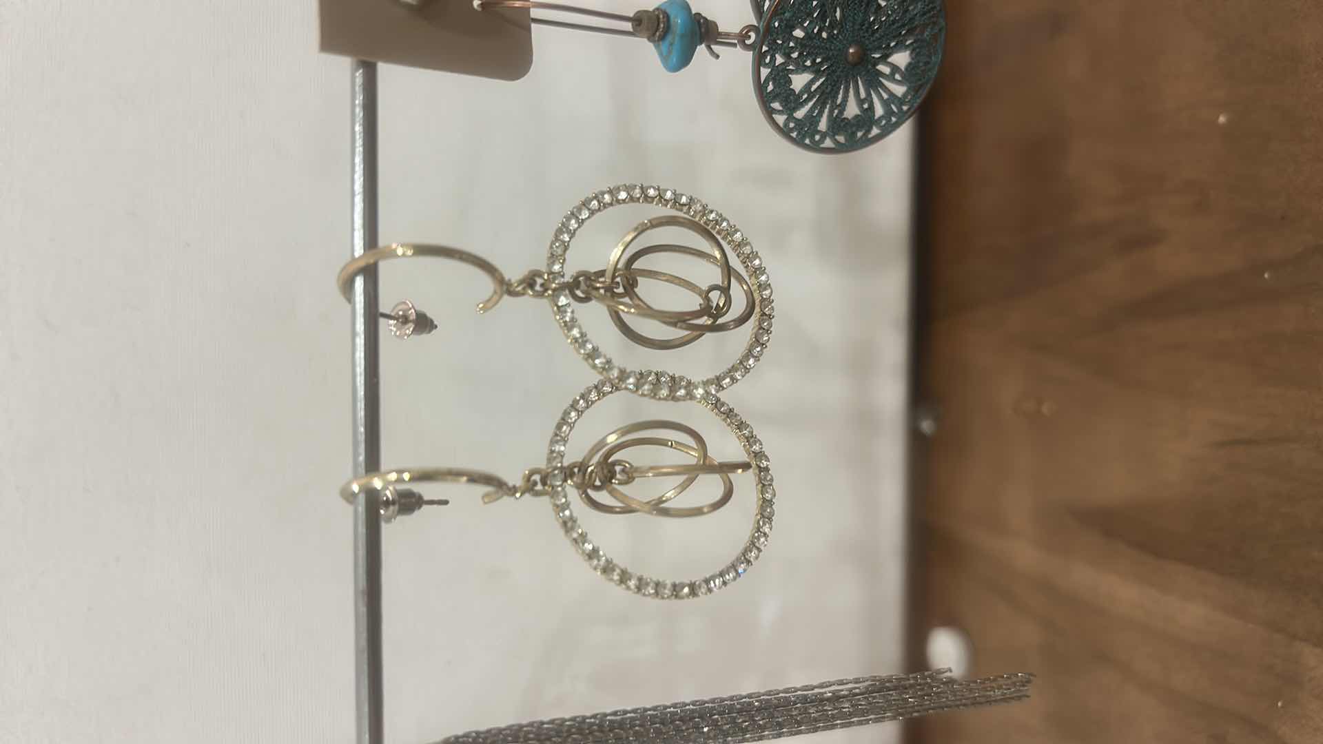 Photo 1 of FASHION JEWELRY- 3 PAIRS PIERCED EARRINGS