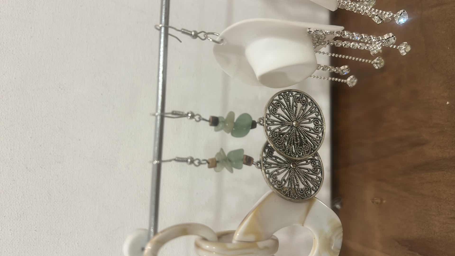 Photo 1 of FASHION JEWELRY- 3 PAIRS PIERCED EARRINGS