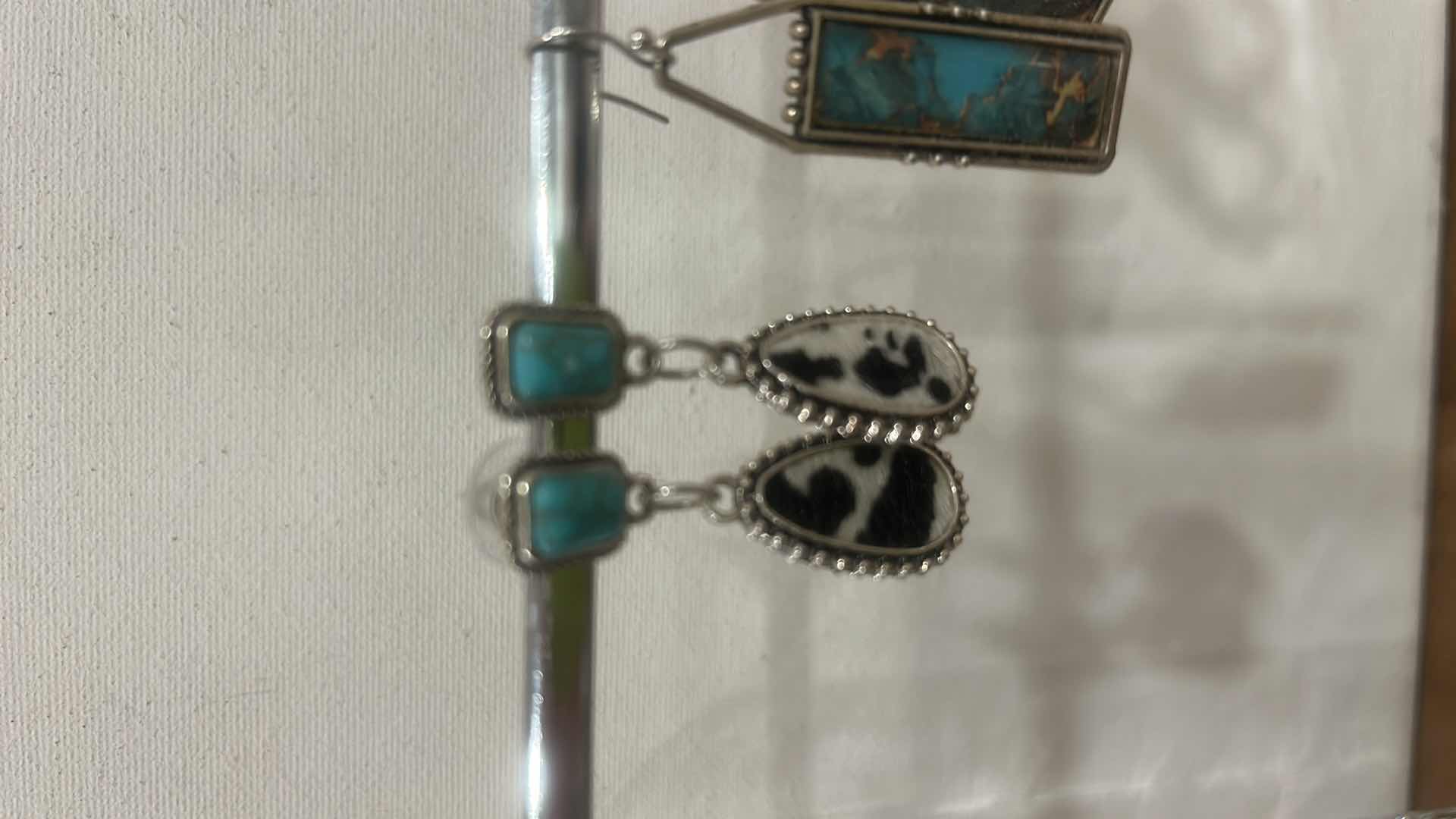Photo 1 of FASHION JEWELRY- 4 PAIRS PIERCED EARRINGS