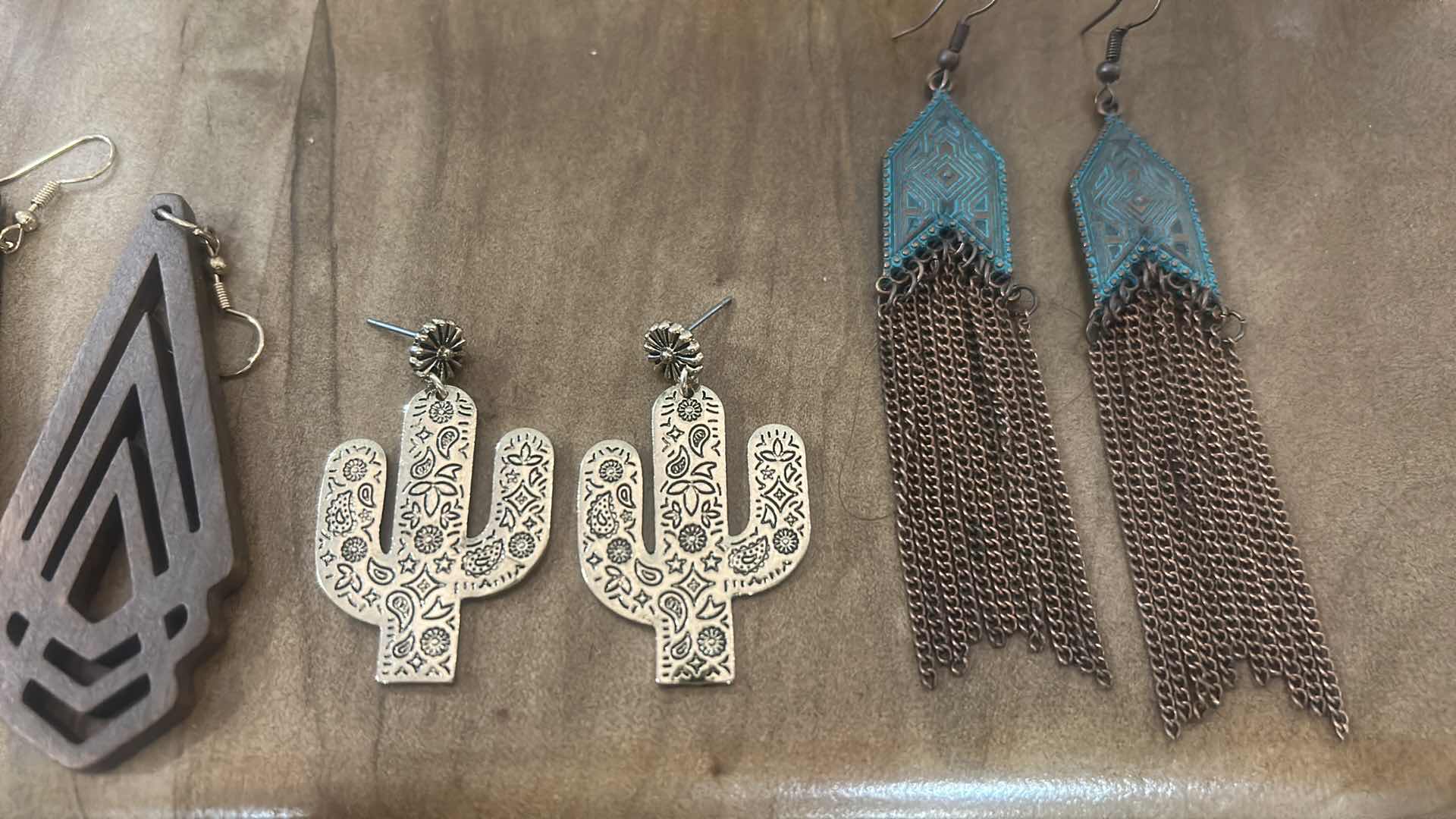 Photo 1 of FASHION JEWELRY- 4 PAIRS PIERCED EARRINGS