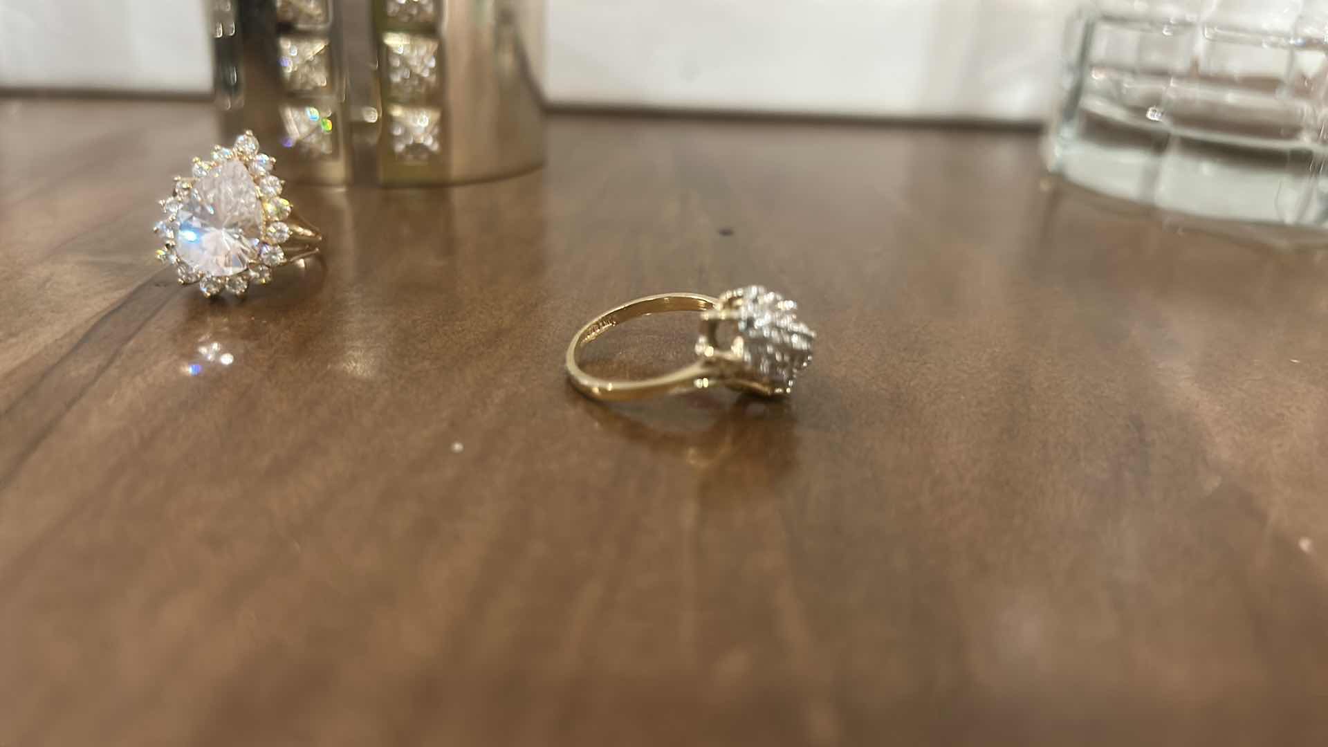 Photo 1 of FASHION JEWELRY, 2 RINGS AND 1 BRACELET (RING SIZE EST 7,8)