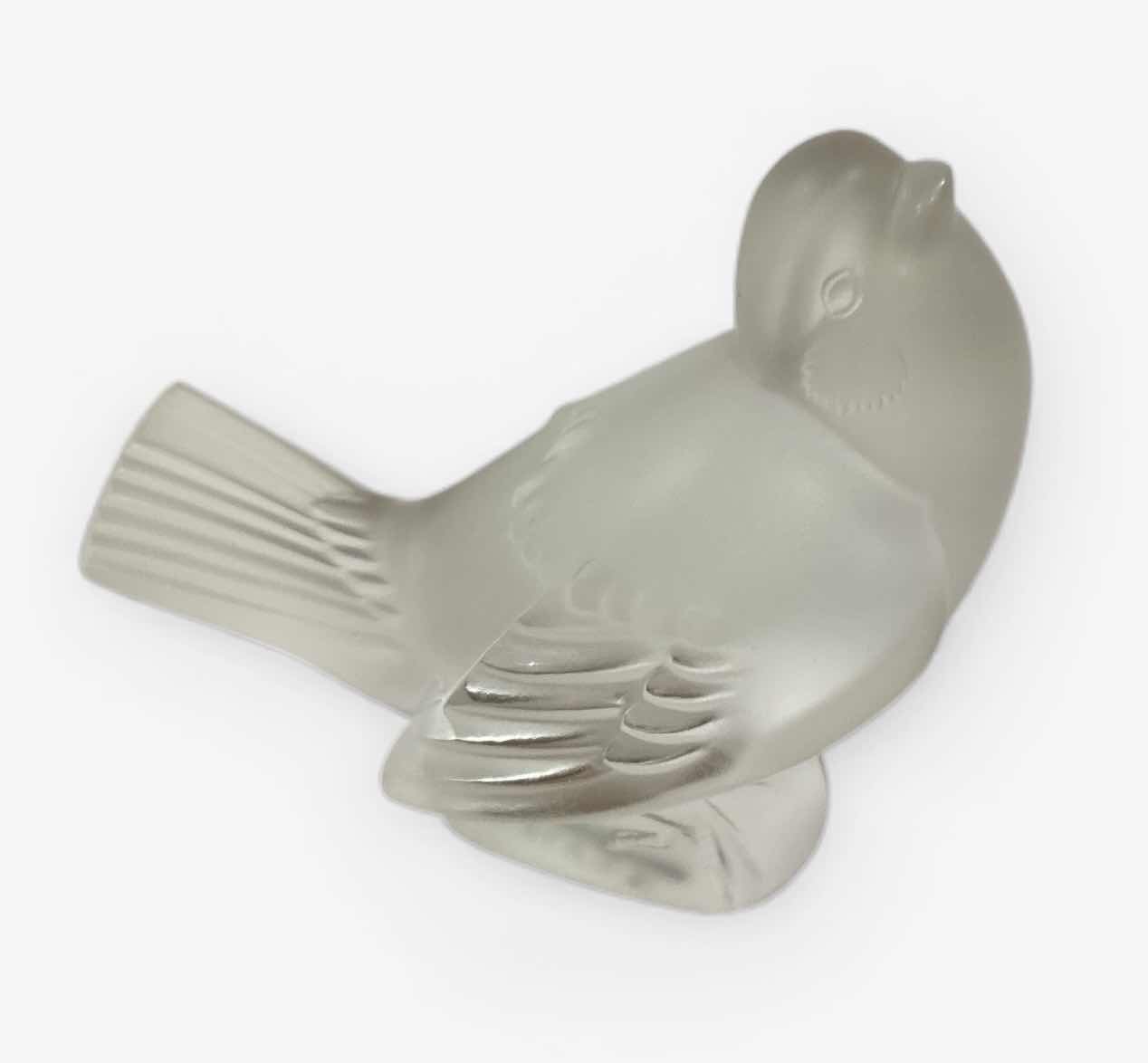 Photo 1 of LALIQUE CRYSTAL BIRD FIGURE H3.25”