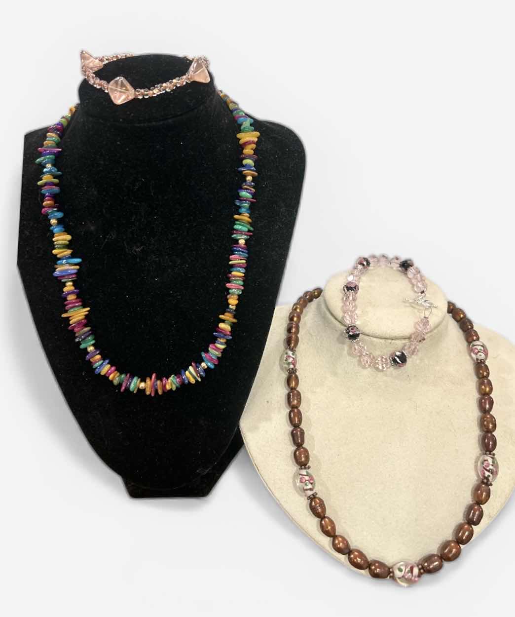 Photo 1 of FASHION JEWELRY- 2 NECKLACES & 2 BRACELETS