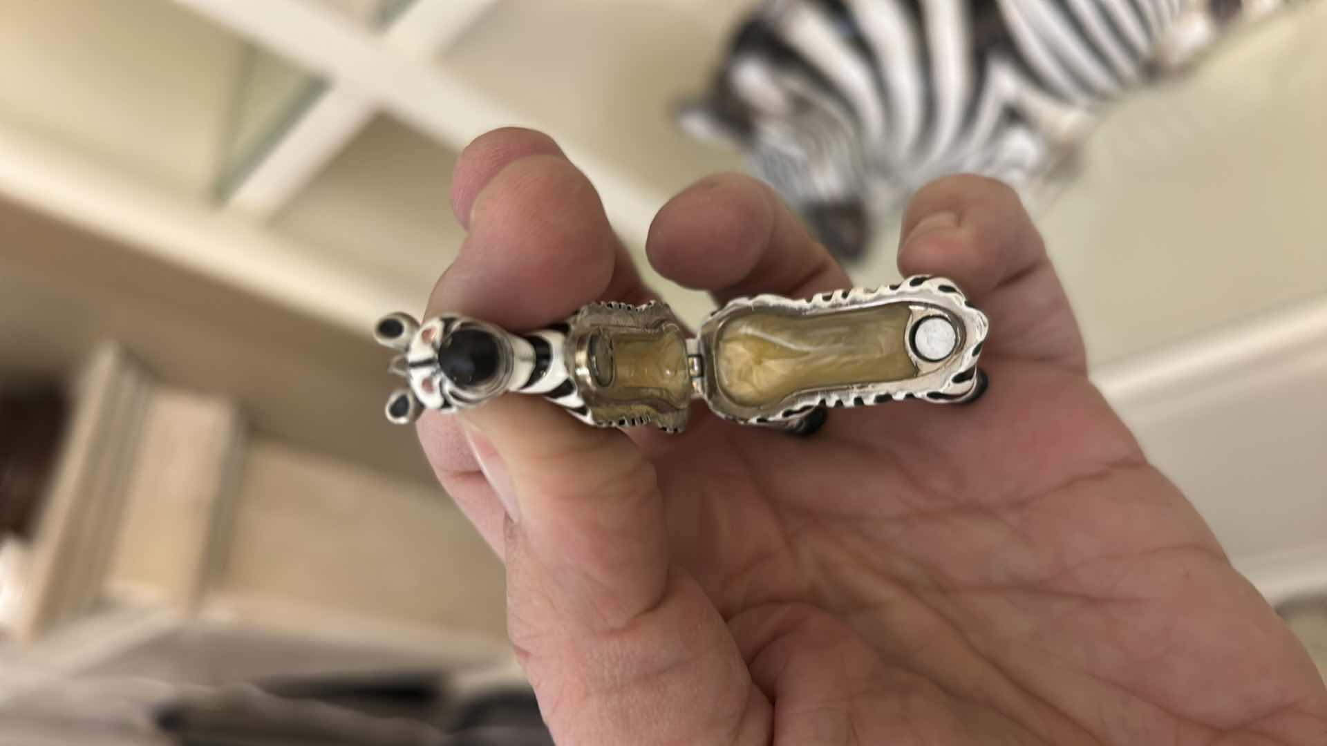 Photo 1 of 2 PORCELAIN ZEBRAS (LARGEST 17” x H10 1/2”)