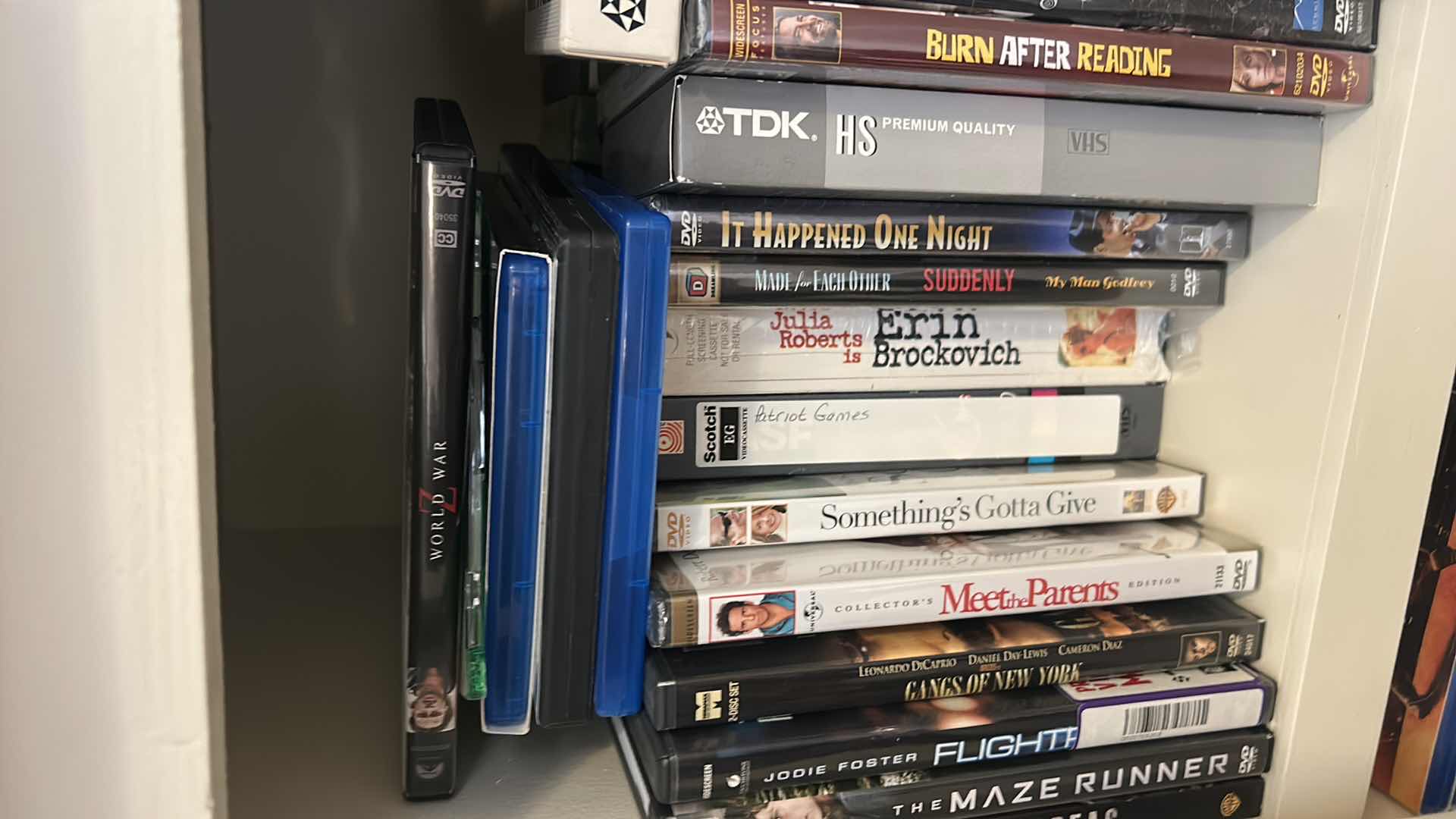 Photo 1 of 2 SHELVES OF DVD’s