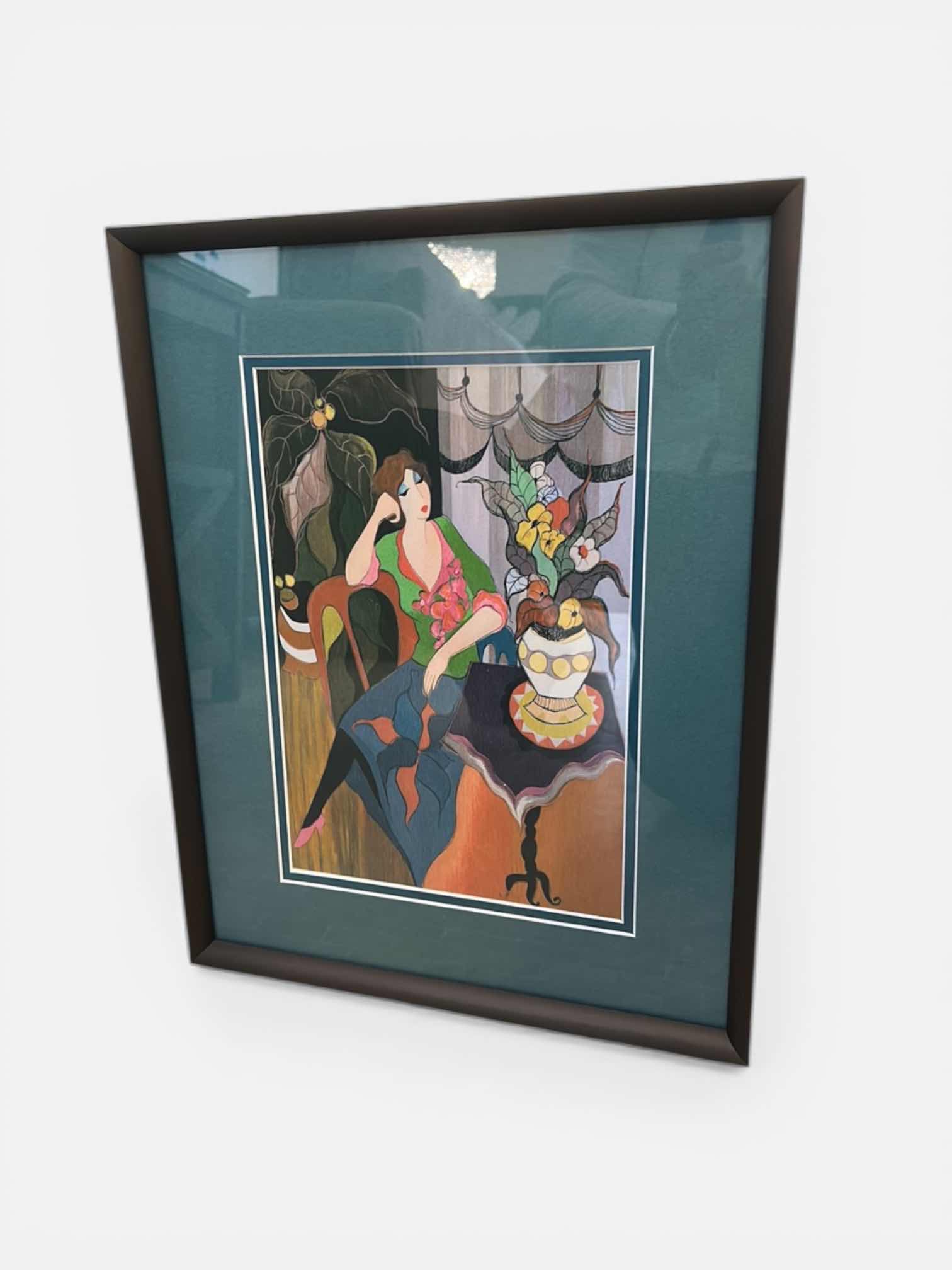 Photo 1 of FRAMED PRINT TITLED “TRANQUILITY” BY THE ARTIST ITZCHAK TARKAY. ARTWORK 13 1/2” x H17 1/2”