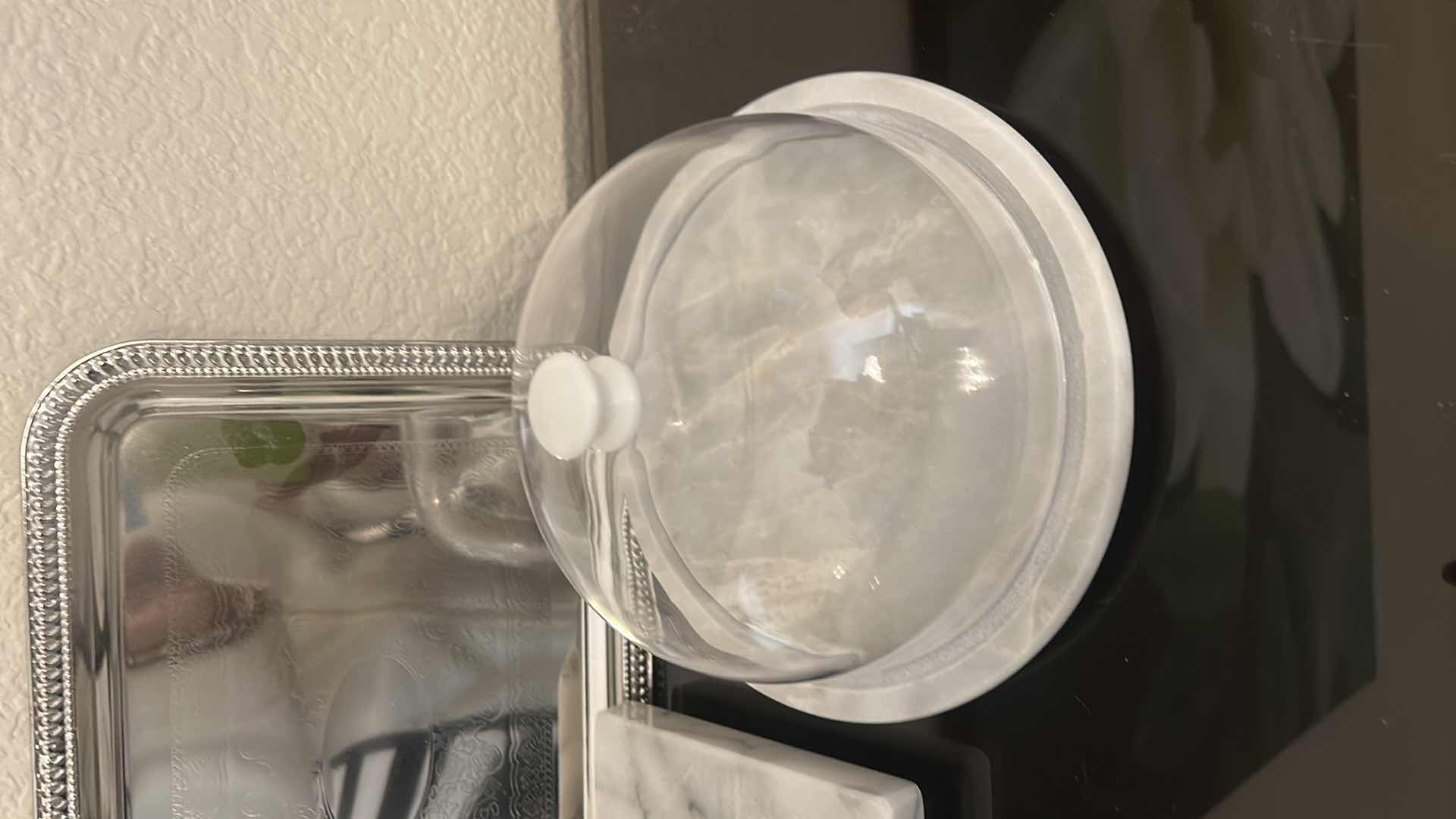 Photo 1 of CHEESE SLICER, COVERED CHEESE PLATTER AND TRAY.