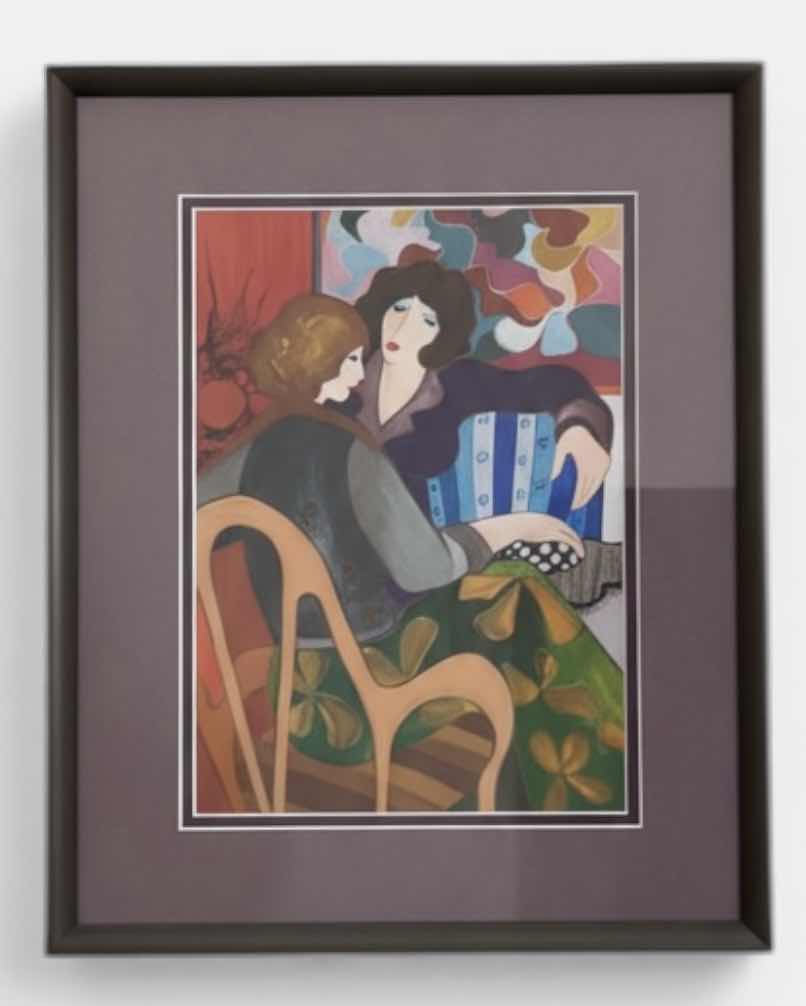 Photo 1 of FRAMED PRINT, BY THE CELEBRATED ISRAELI ARTIST ITZCHAK TARKAY (1935–2012). 13 1/2” x H17 1/2”