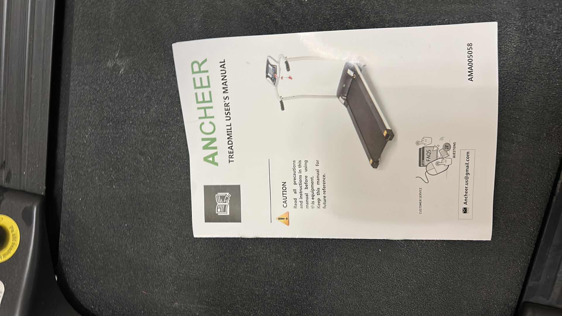 Photo 1 of ANCHEER FOLDABLE TREADMILL