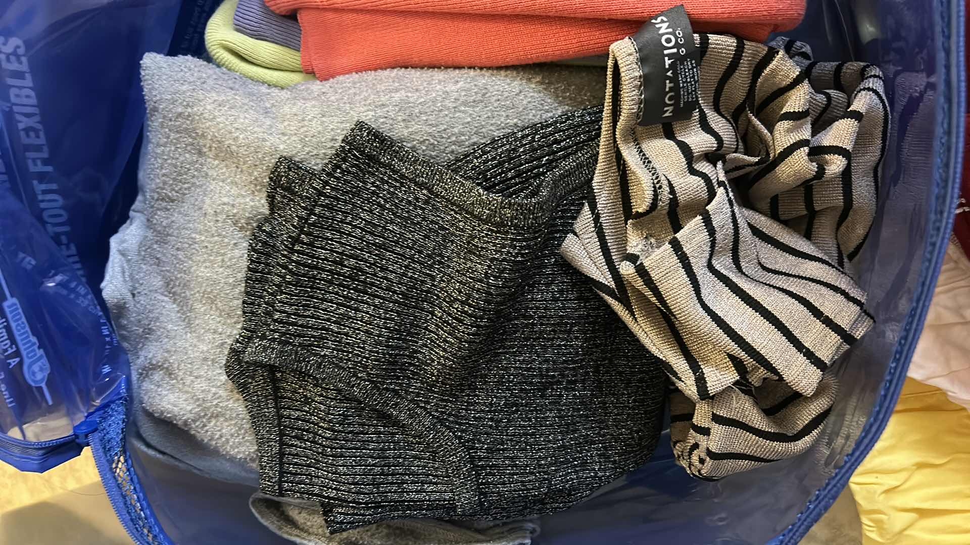 Photo 1 of 16 PAIRS WOMENS PANTS SIZE 12 AND BAG OF TOPS SIZE XL