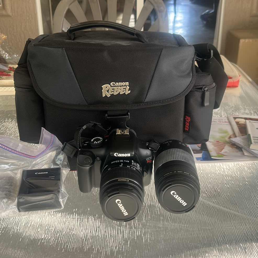Photo 1 of CANON CAMERA, CASE, LENS AND MORE