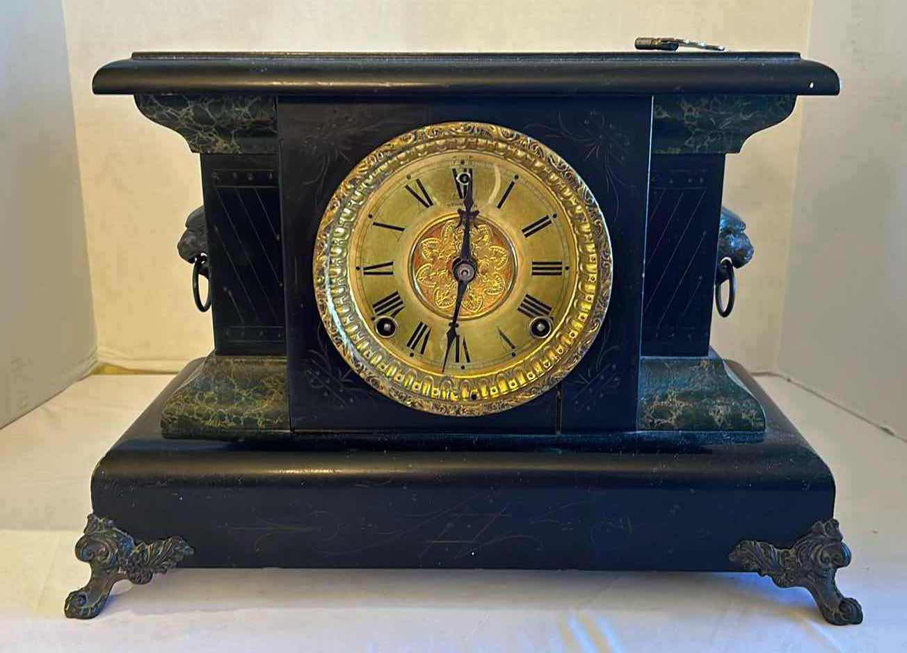 Photo 1 of WATERBURY ADAMANTINE CLOCK 15 X 12