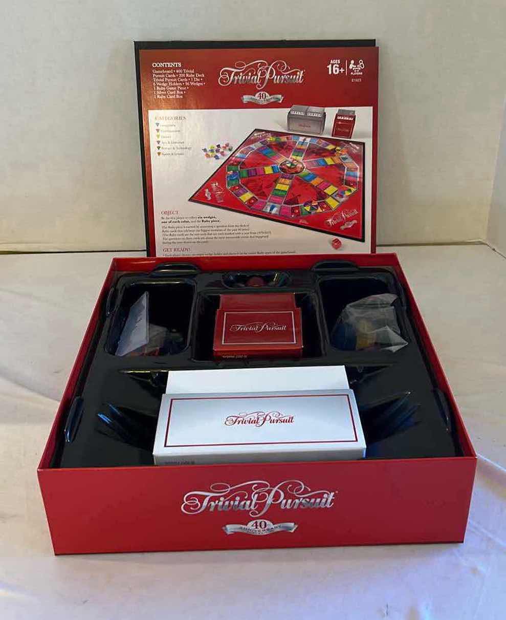 Photo 2 of TRIVIAL PURSUIT 40th ANNIVERSARY RUBY EDITION