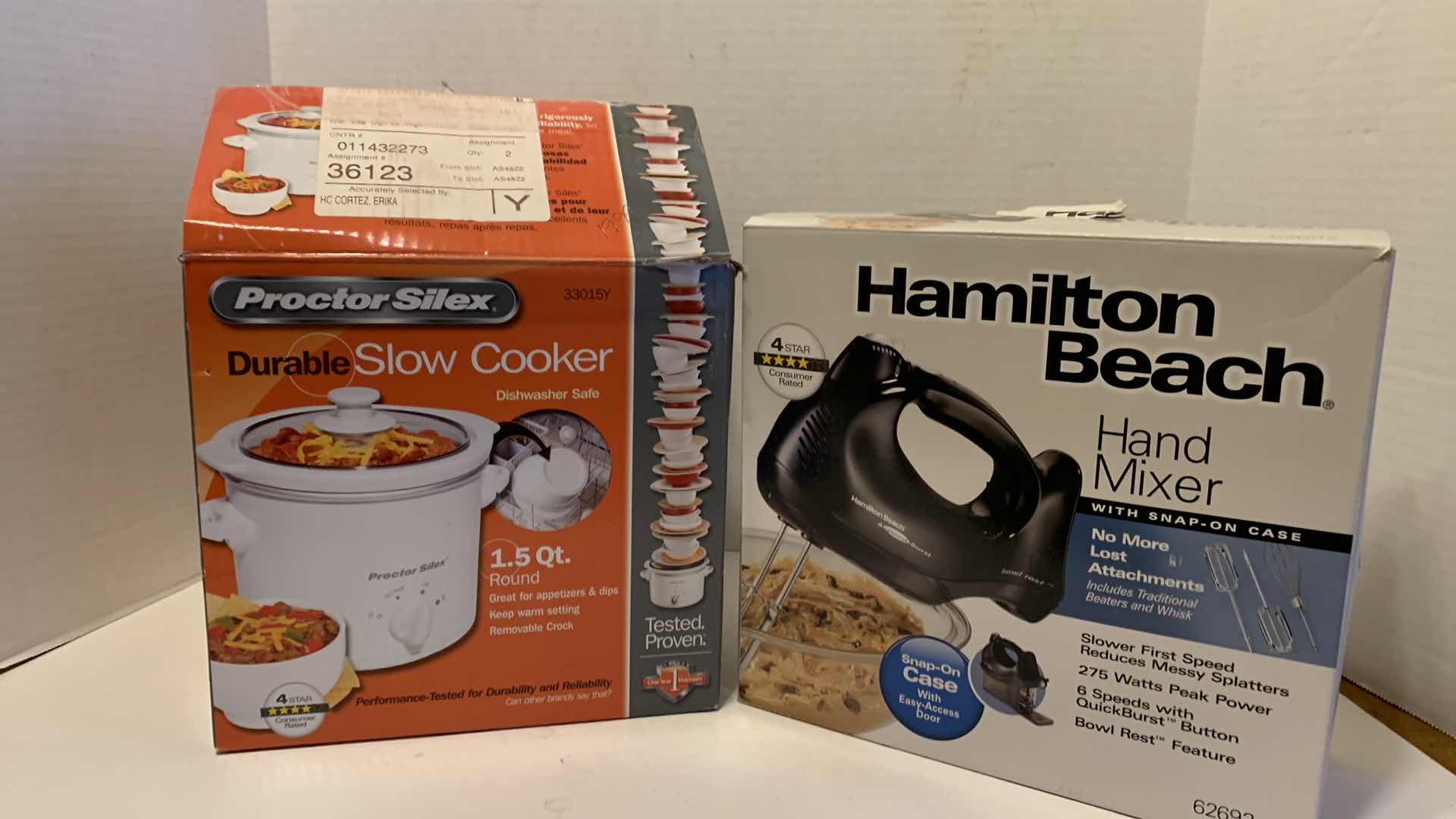 Photo 1 of PROCTOR SILEX DURABLE SLOW COOKER AND HAMILTON BEACH HAND MIXER