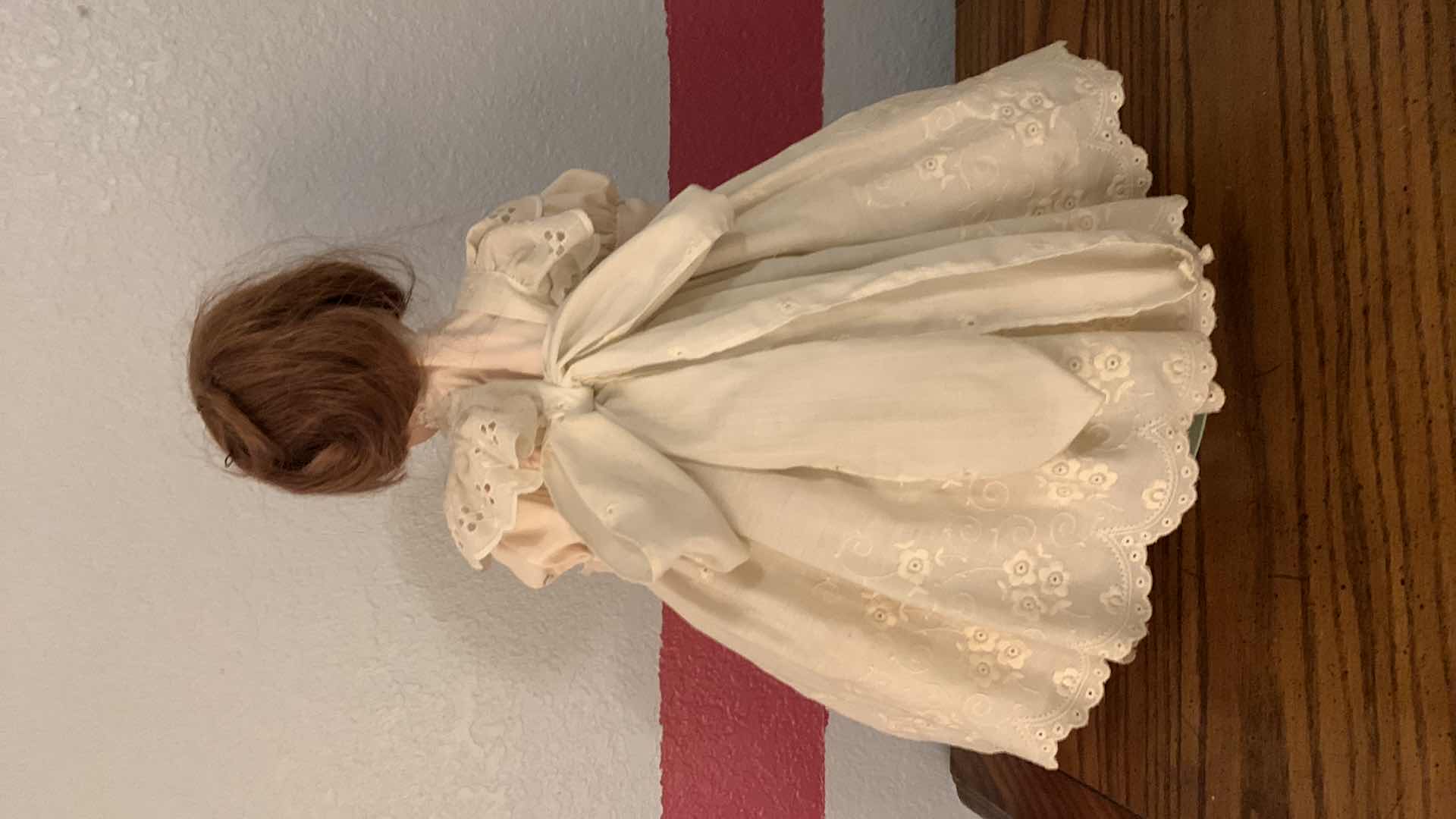 Photo 4 of VINTAGE PORCELAIN DOLL 20” TALL