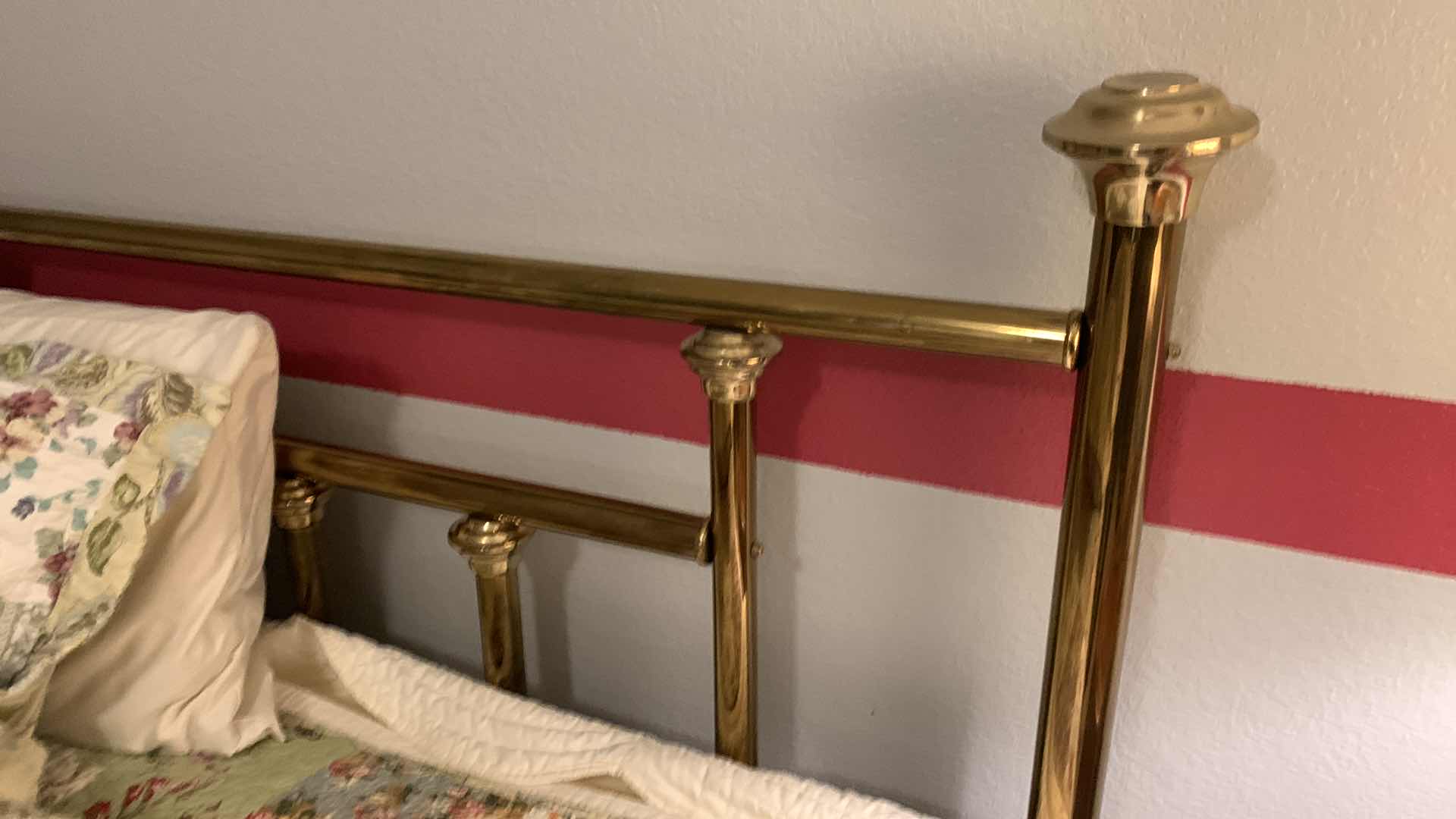 Photo 3 of BRASS QUEEN SIZE BED FRAME 63” X 88” H 49”