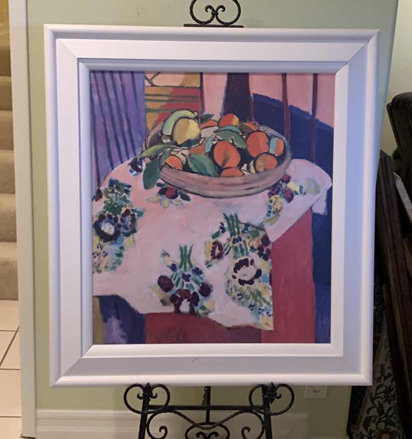 Photo 1 of FRAMED "FRUIT BOWL" ARTWORK 31” X 34”