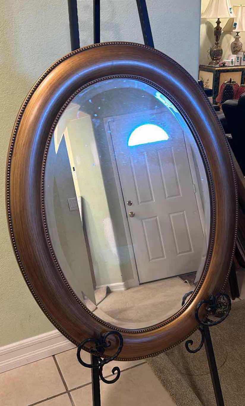 Photo 1 of OVAL FRAMED MIRROR 22 X 30