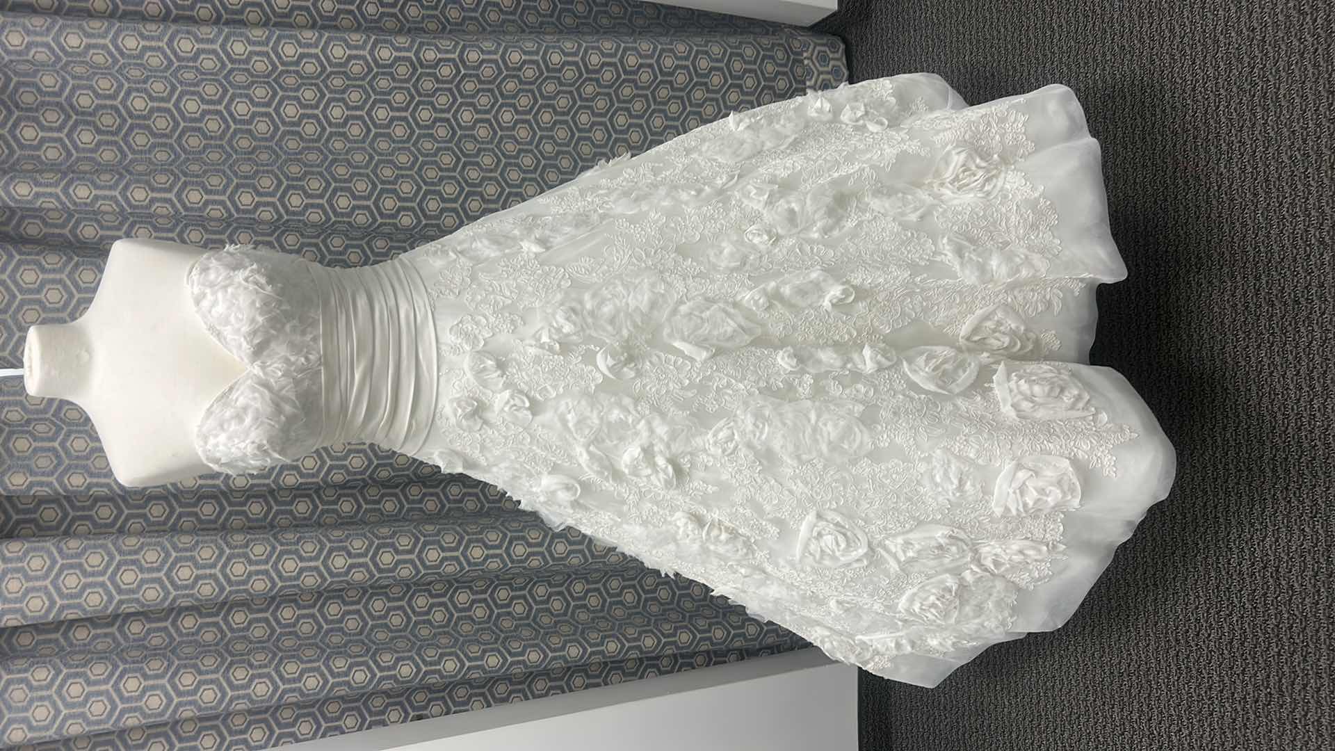 Photo 1 of BRIDAL GOWN “ALLURE BRIDAL” SWEETHEART DRESS WITH ROSETTES ALL OVER, FULL GOWN, SIZE 12 $3,000