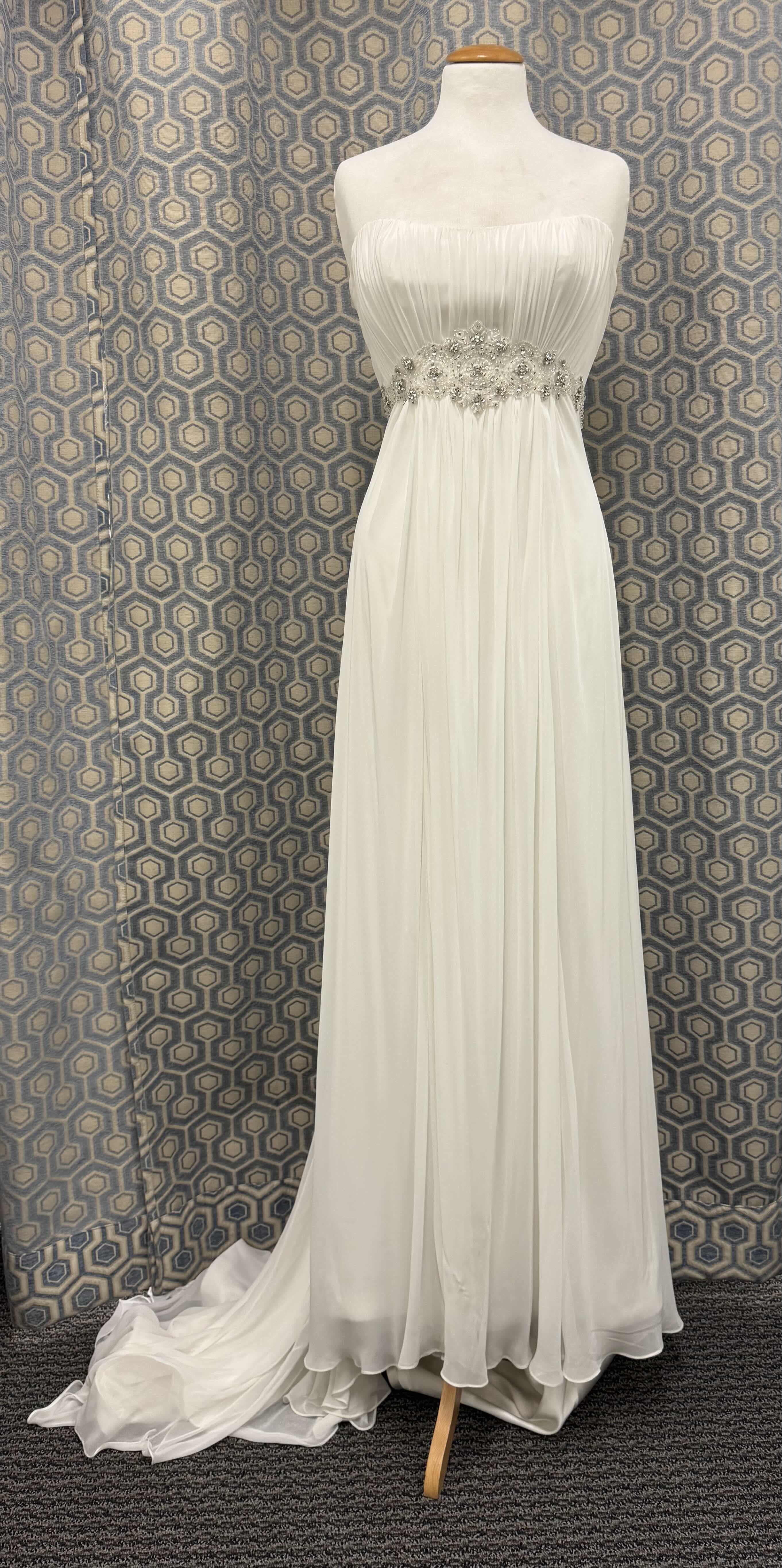 Photo 1 of BRIDAL GOWN "MAGGIE SOTTERO: GOSSAMER CHIFFON BEADED EMBELLISHMENTS IVORY SIZE 10